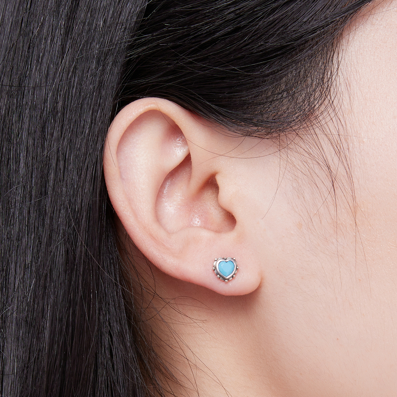 Pandora-stijl Hartvormige Stud Oorbellen - SCE1592