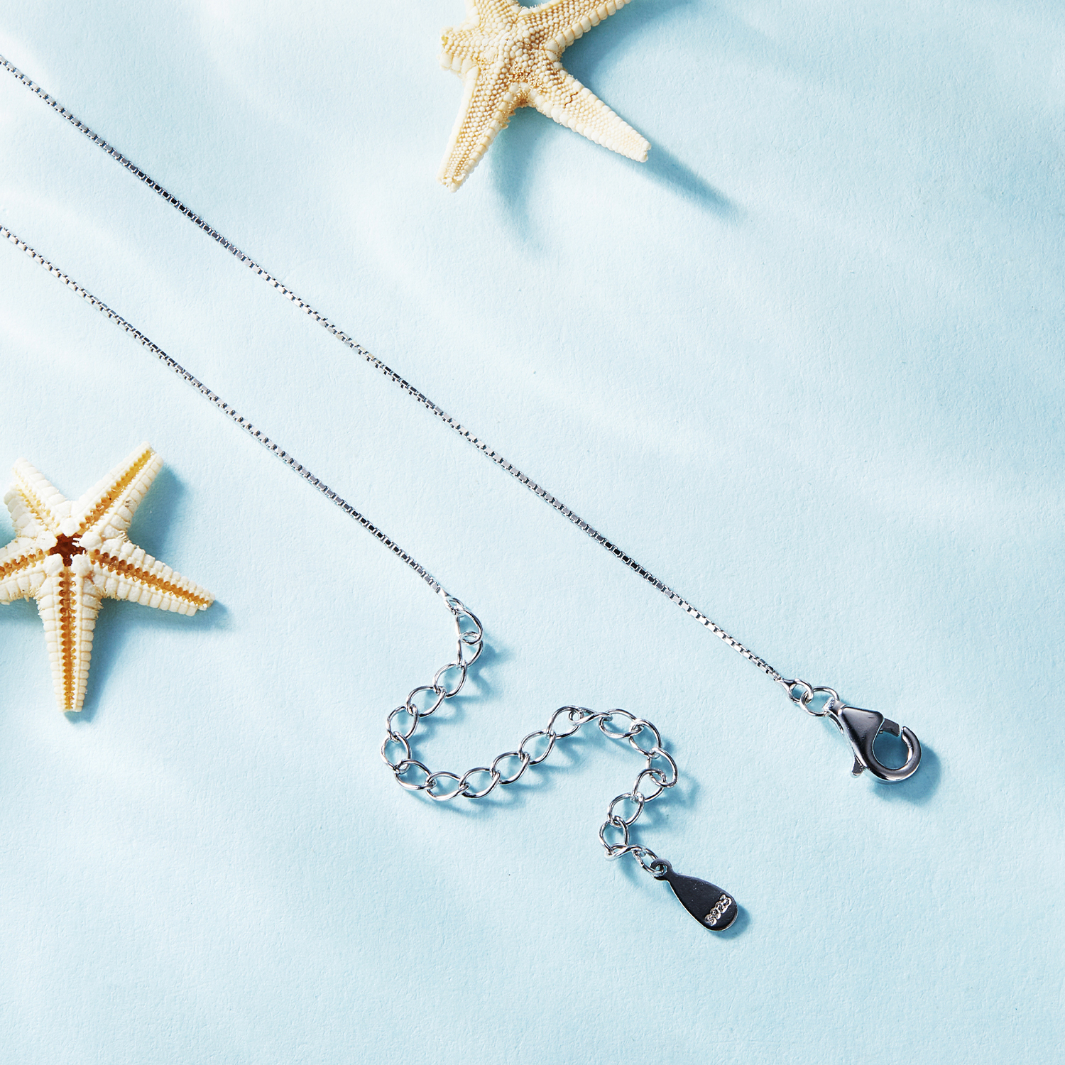 Pandora-stijl ketting met zeepaardje - BSN332