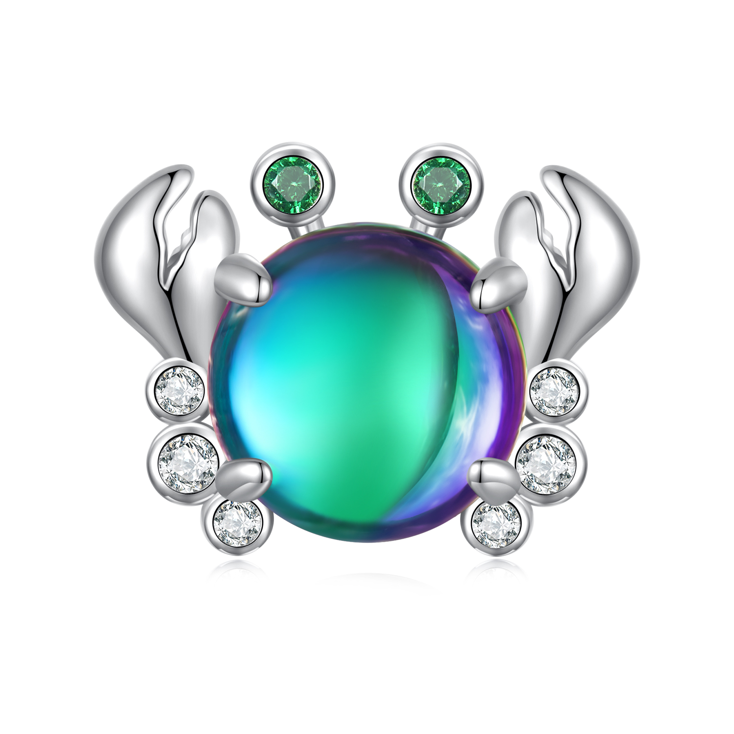 Pandora-stijl Kleurrijke Krabbedel - BSC848 Pandora-stijl Kleurrijke Krabbedel - BSC848