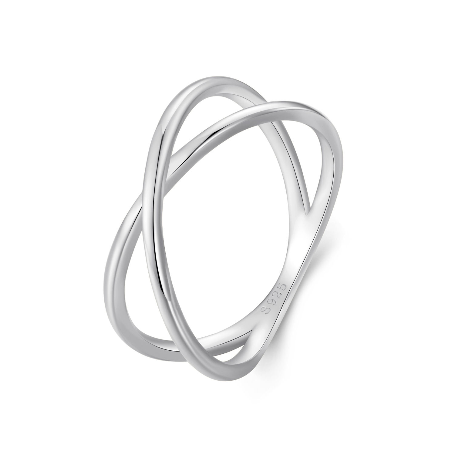 Pandora-stijl Kruislings Ring - SCR543-A Pandora-stijl Kruislings Ring - SCR543-A