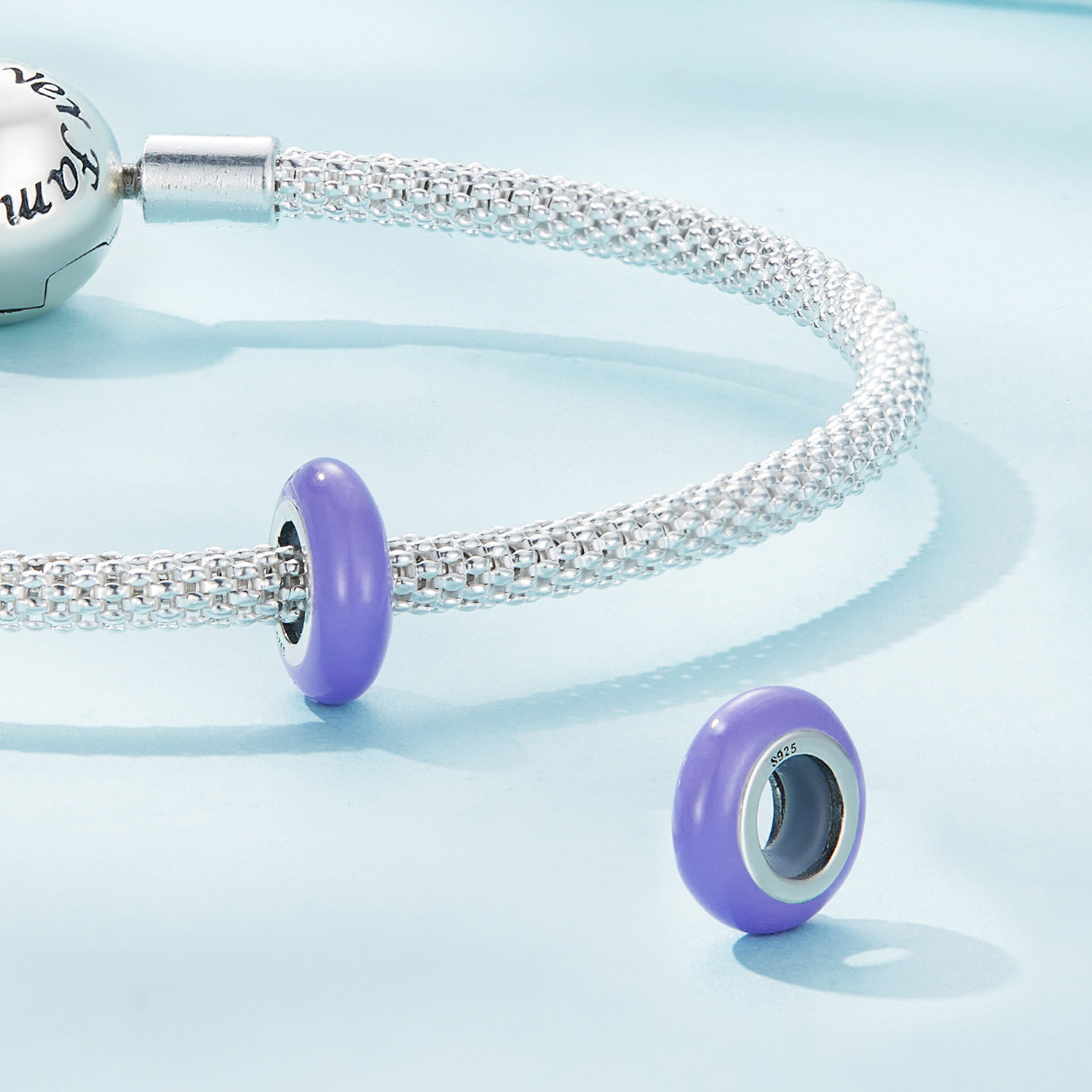 Pandora-stijl Silica Gel Spacer-bedel - SCC1450-BP