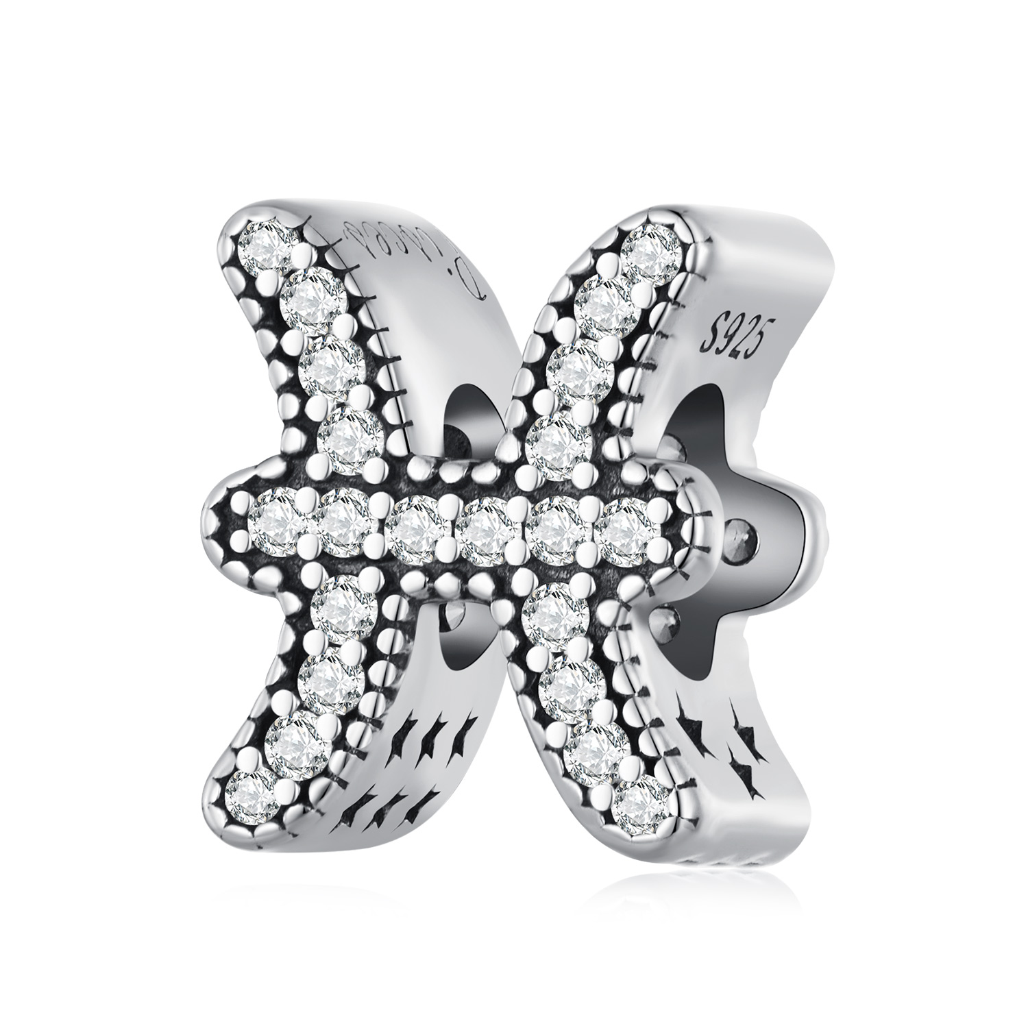 Pandora-stijl Vissen Geluksbedel - SCC2516-11 Pandora-stijl Vissen Geluksbedel - SCC2516-11