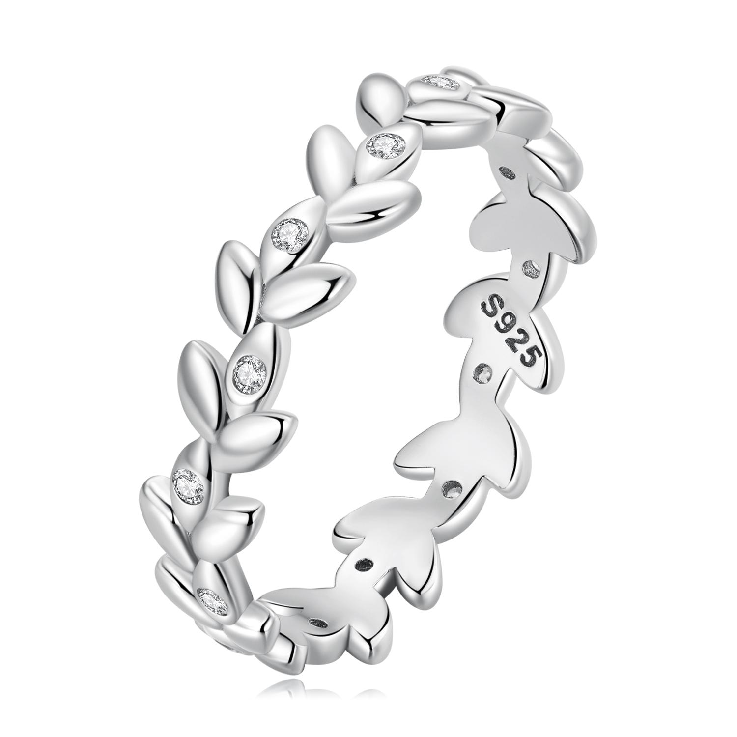 Pandora Stijl Blad Ring - BSR306 Pandora Stijl Blad Ring - BSR306