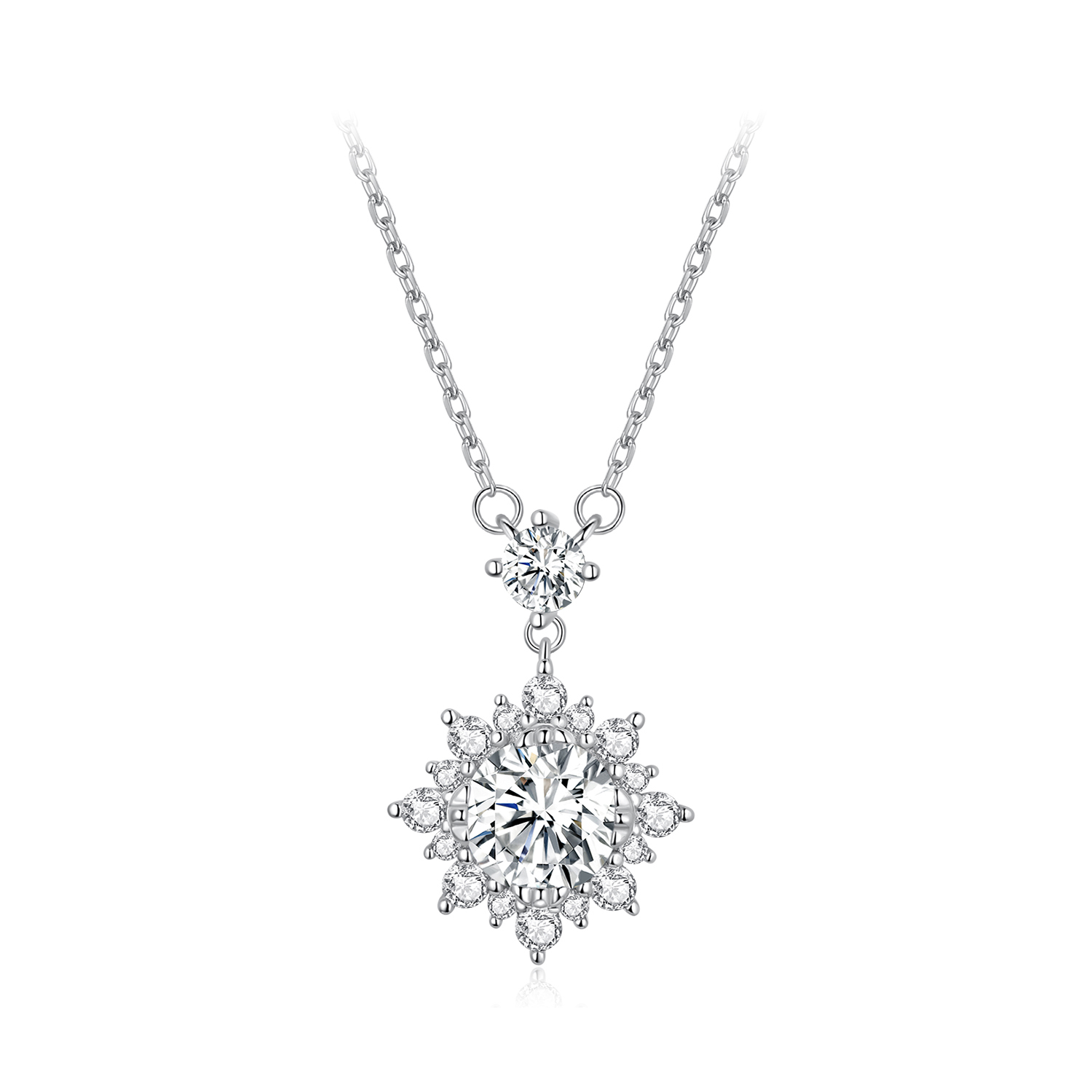 Pandora Stijl Diamanten Ketting - MSN017 Pandora Stijl Diamanten Ketting - MSN017