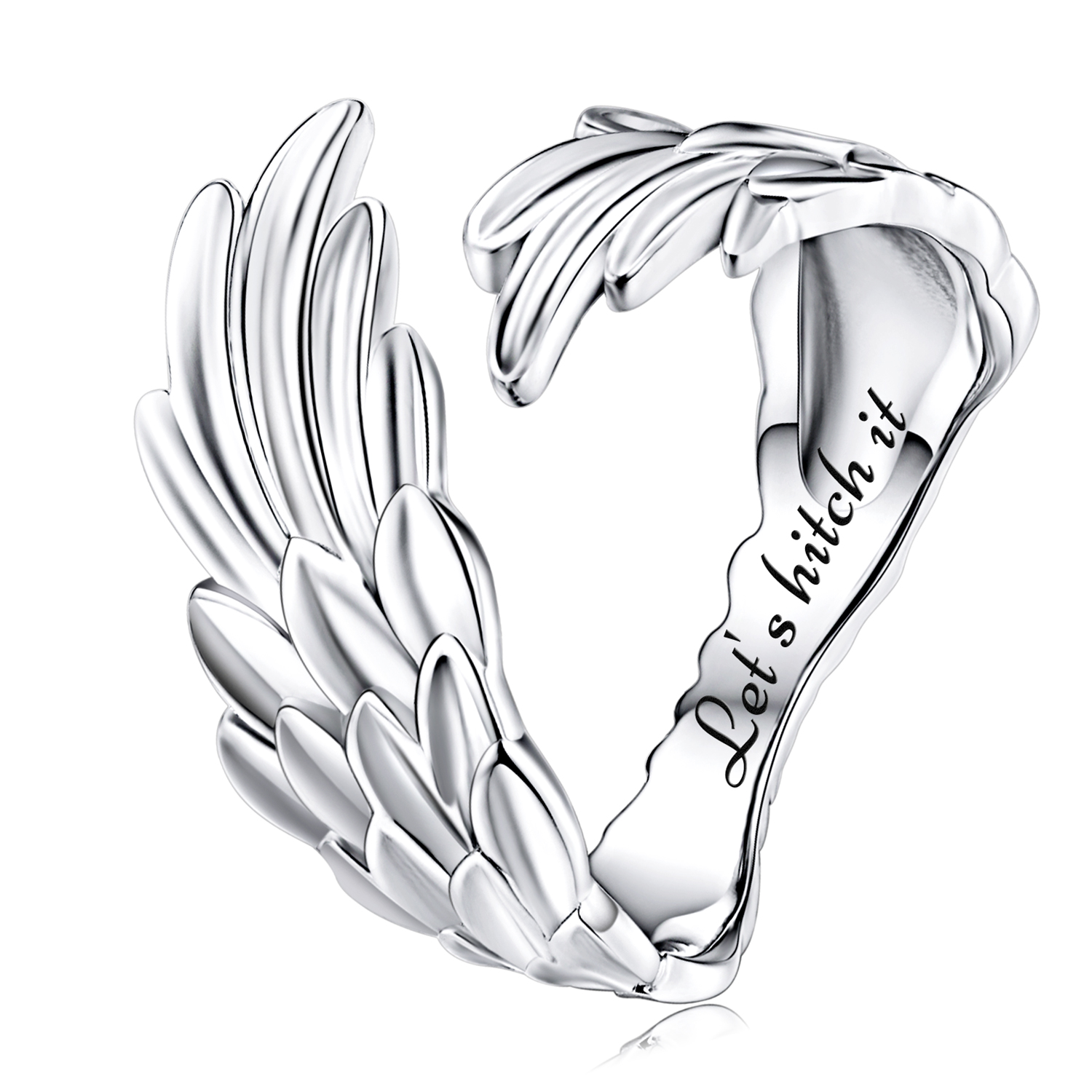 Pandora stijl Engelenring - BSR322