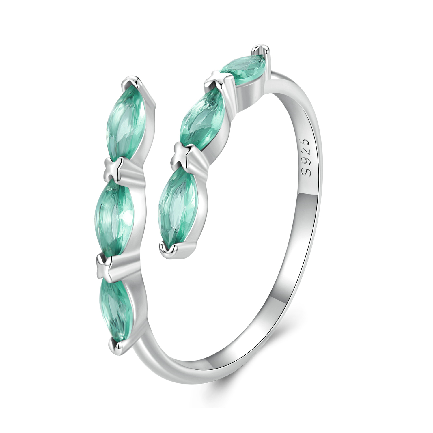 Pandora Stijl Groene Ring - BSR415 Pandora Stijl Groene Ring - BSR415