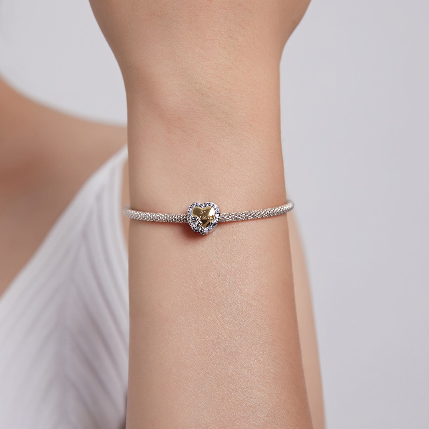 Pandora Stijl Hart Bedel - BSC500