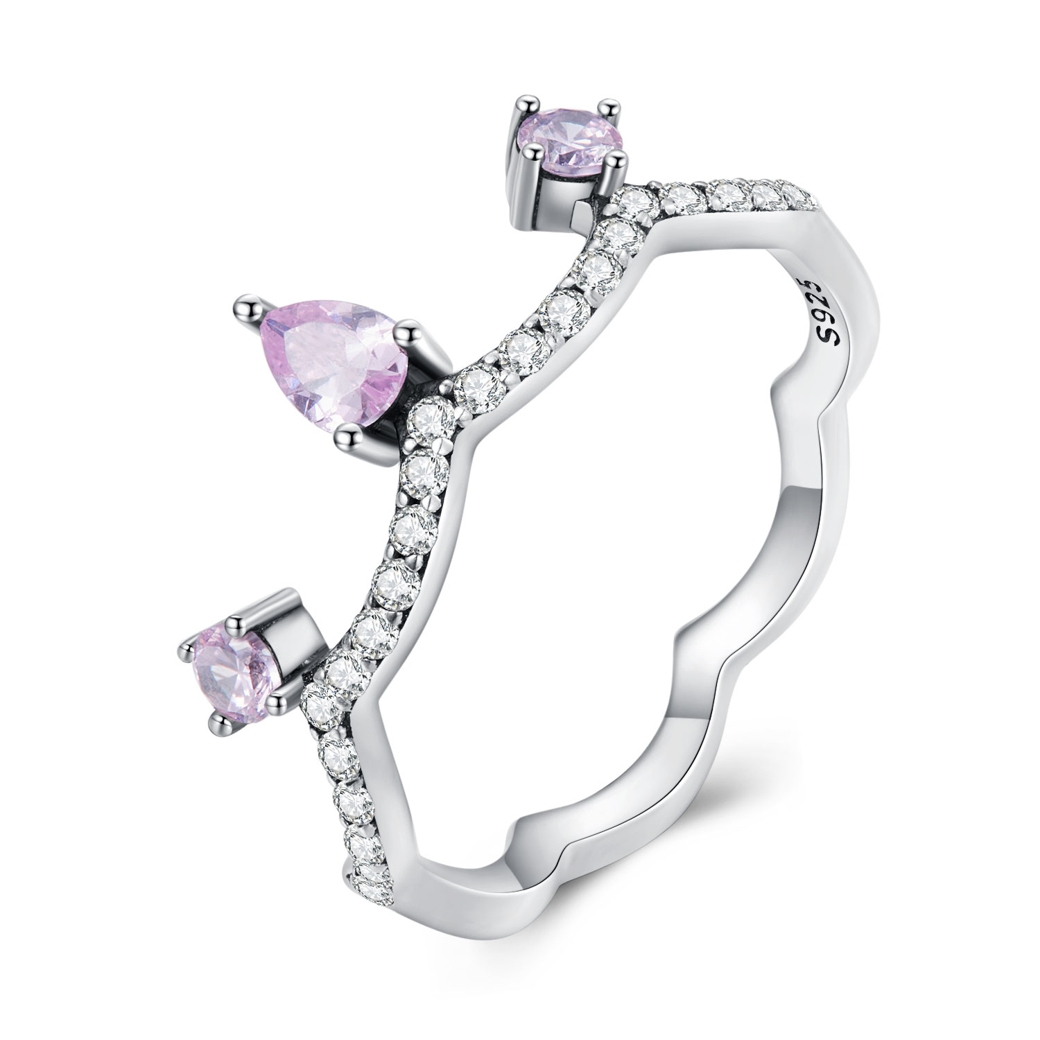 Pandora Stijl Kroonring Zilver - SCR888 Pandora Stijl Kroonring Zilver - SCR888