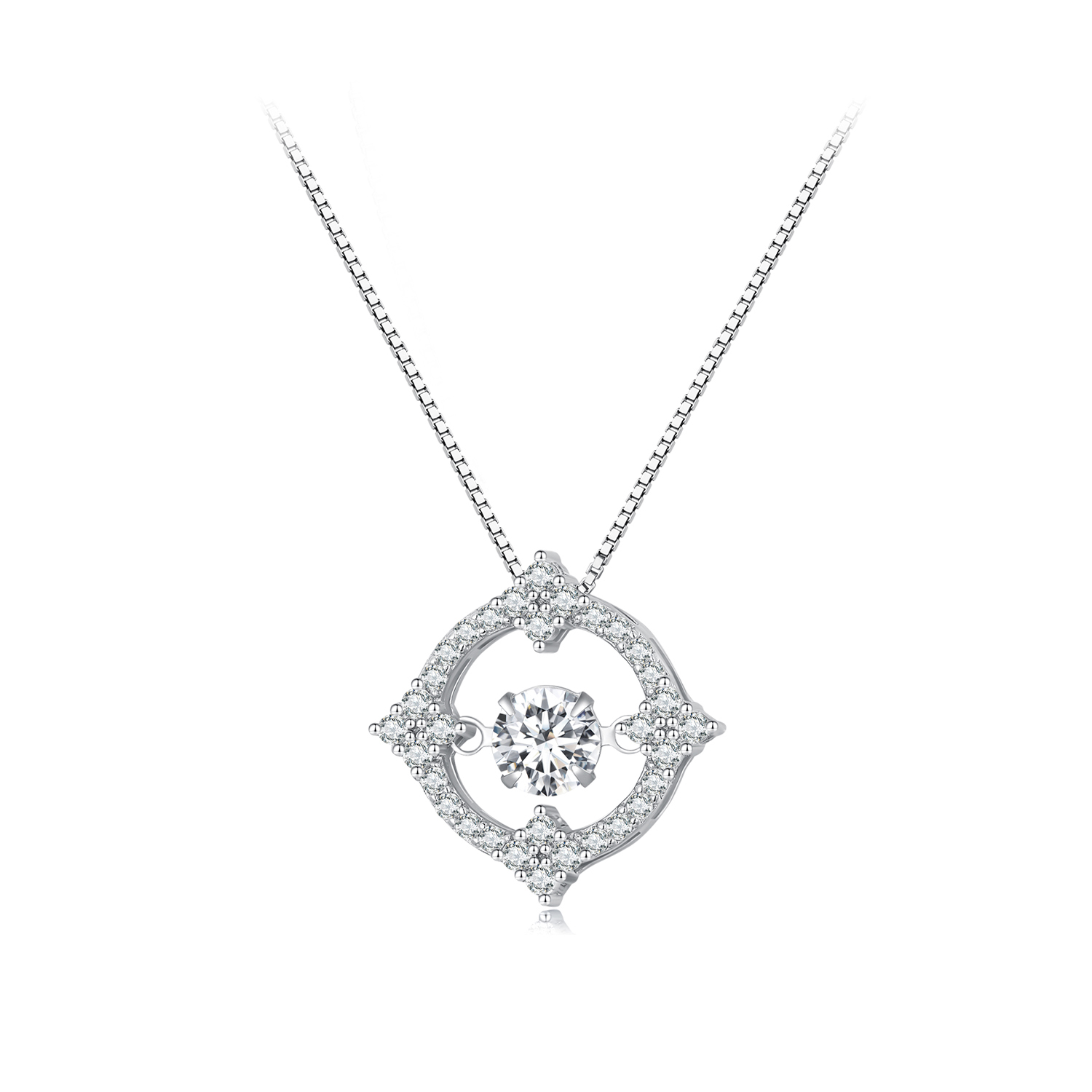 Pandora Stijl Pave Ketting - MSN014 Pandora Stijl Pave Ketting - MSN014