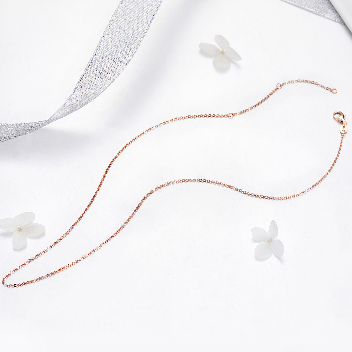 Pandora Stijl Roségouden Ketting - SCA014-45
