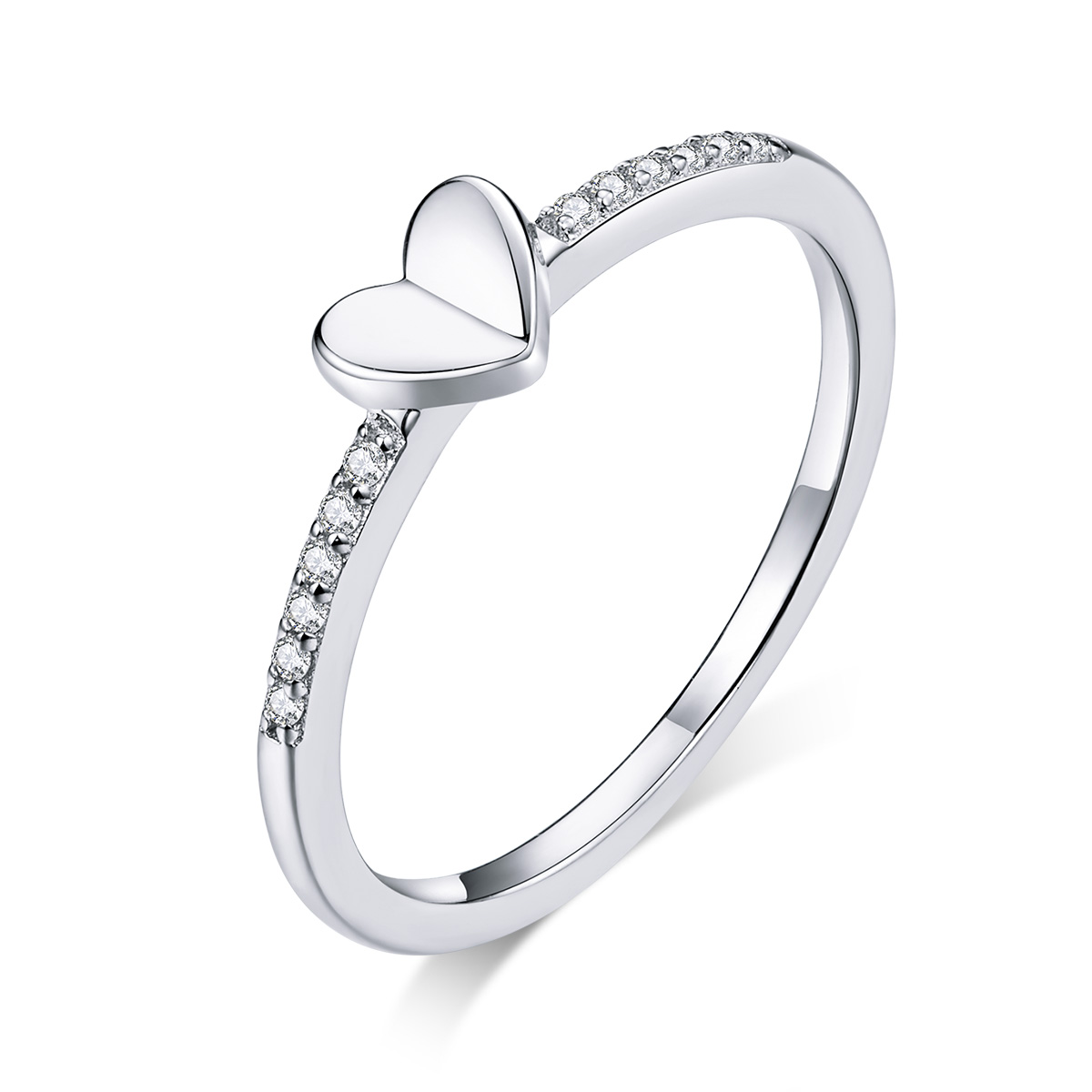 Pandora Stijl Sprankelende en Harten Ring - BSR121 Pandora Stijl Sprankelende en Harten Ring - BSR121
