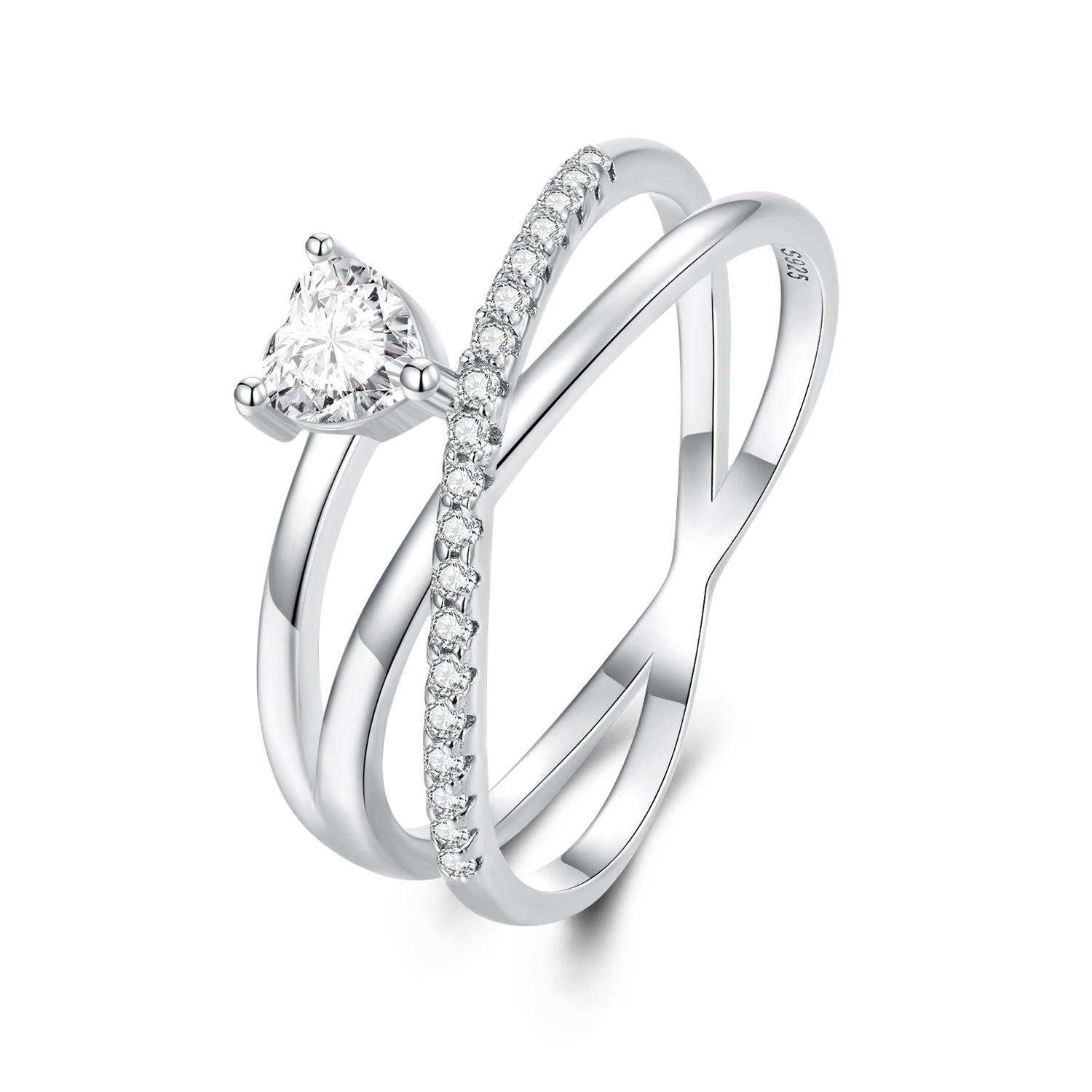 Pandora Stijl Triple Band Ring - BSR336 Pandora Stijl Triple Band Ring - BSR336