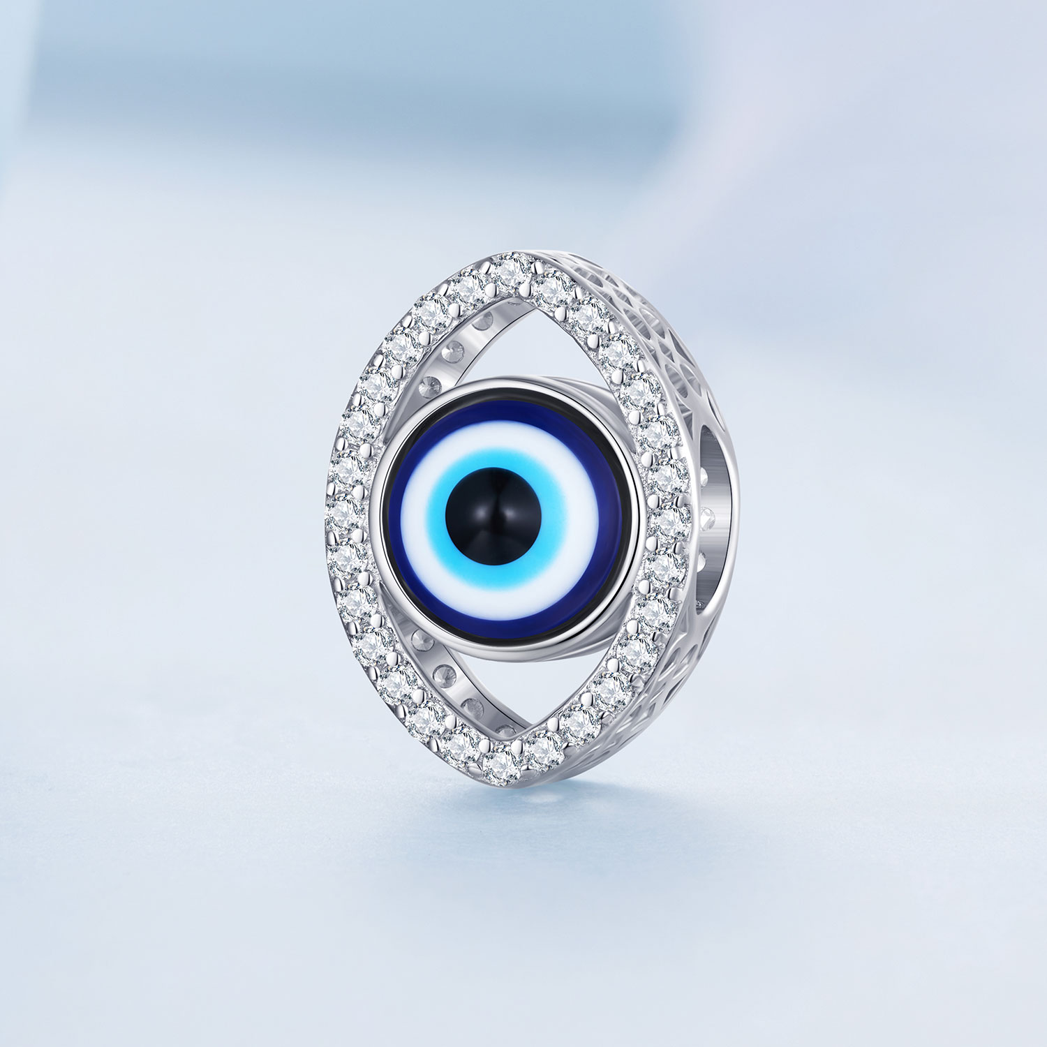 Pandora Stijl Turkse Oog Bedel - BSC729