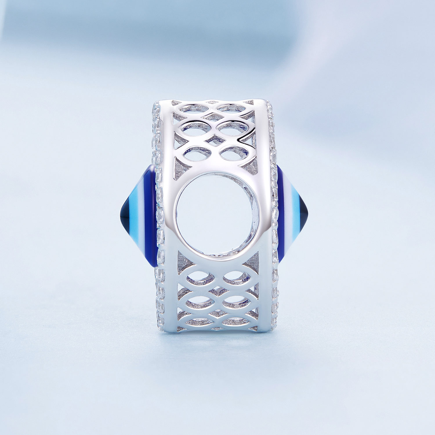 Pandora Stijl Turkse Oog Bedel - BSC729