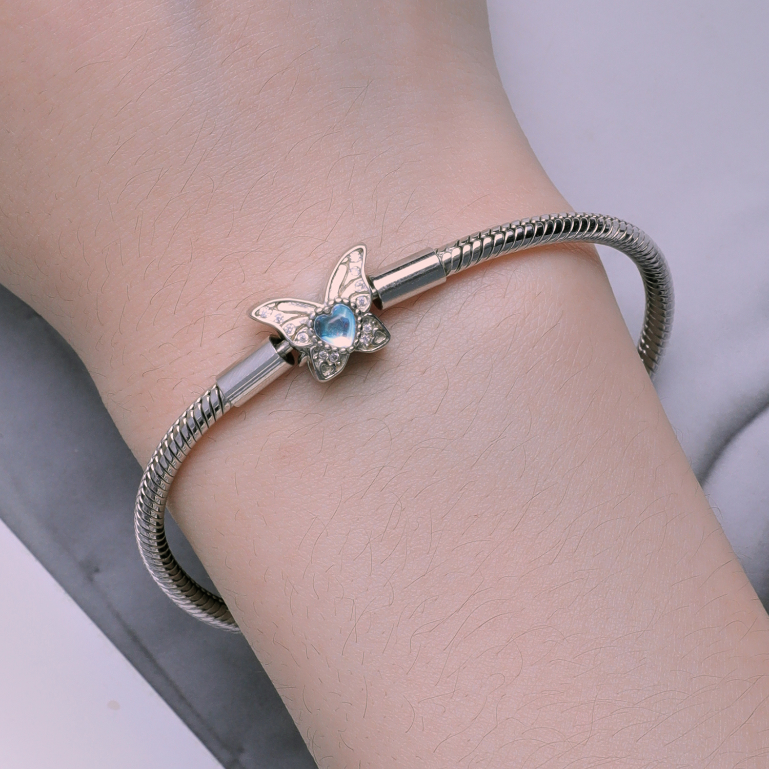 Pandora Stijl Vlinder Armband - BSB113