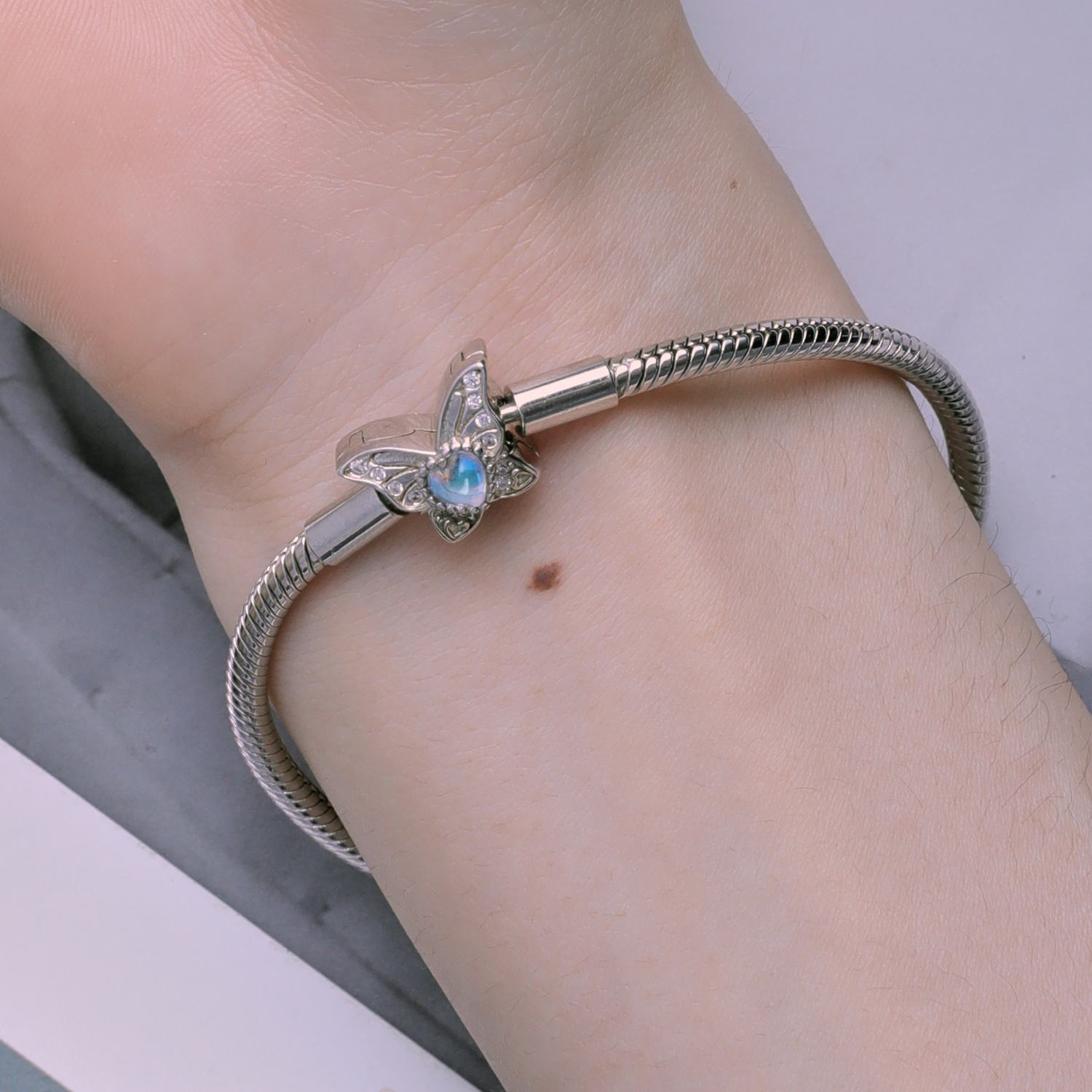 Pandora Stijl Vlinder Armband - BSB113