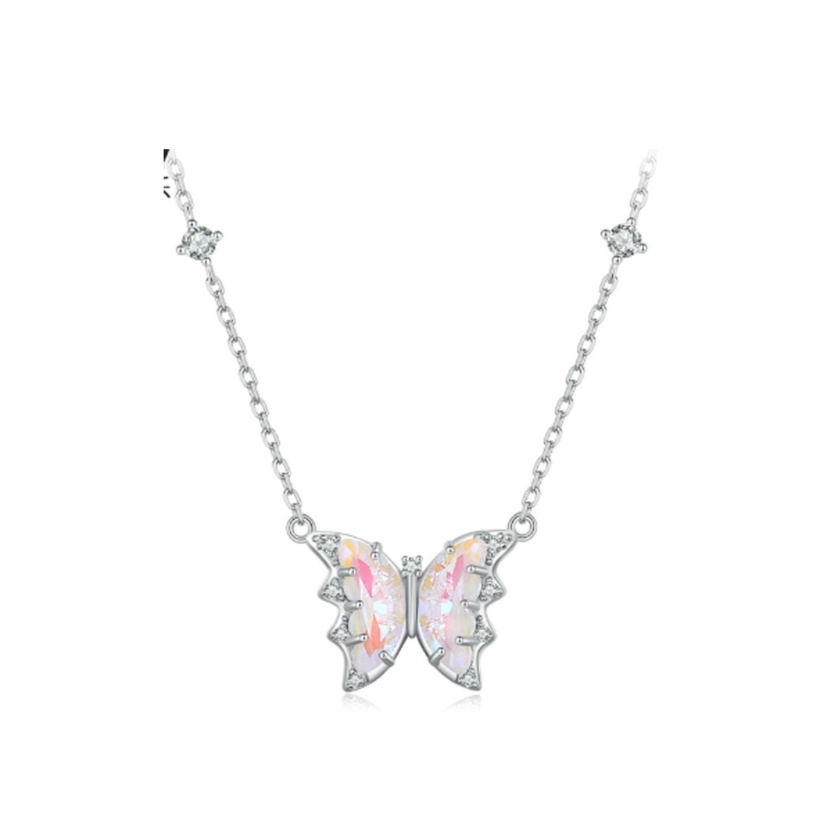 Pandora Stijl Vlinder Ketting - BSN345 Pandora Stijl Vlinder Ketting - BSN345
