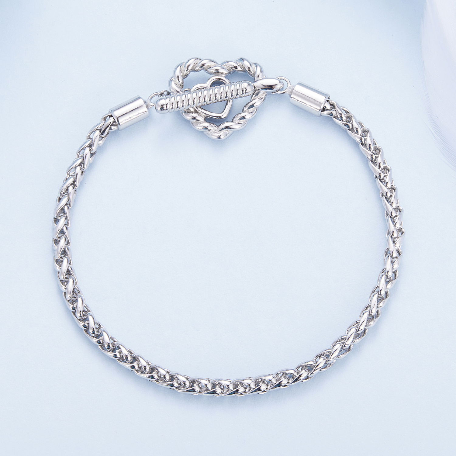 Pandora-stijl hart T-staaf armband - BSB132