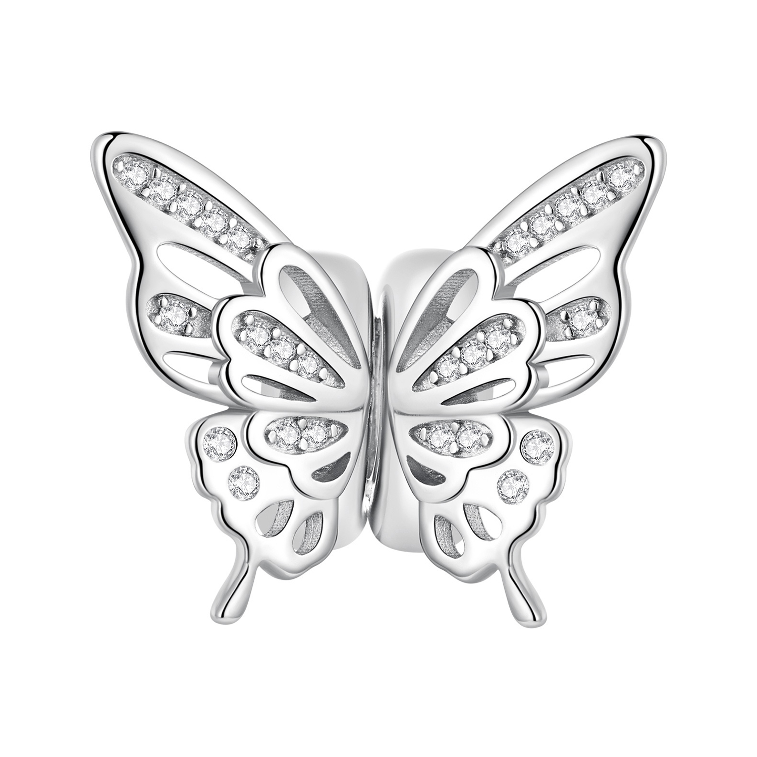 Pandora-stijl vlinder spacer bedel - BSC823 Pandora-stijl vlinder spacer bedel - BSC823