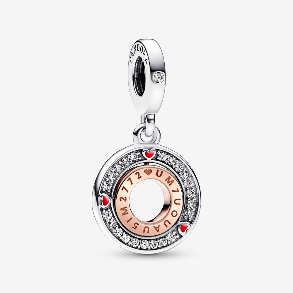 Pandora MSG roterende hanger van sterling zilver en 14k roségoud verguld - 782640C01