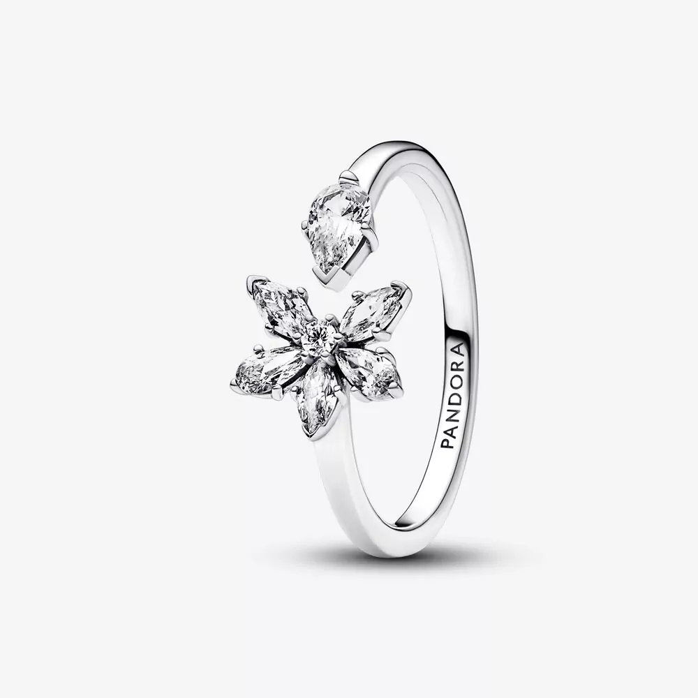 Pandora Sprankelende Herbarium Cluster Open Ring - 192611C01