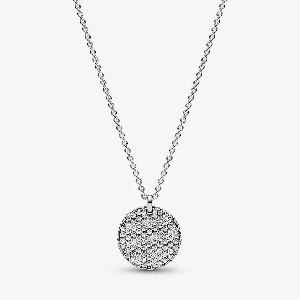 Pandora Tijdloze Pavé Ronde Hanger Ketting - 392632C01-45