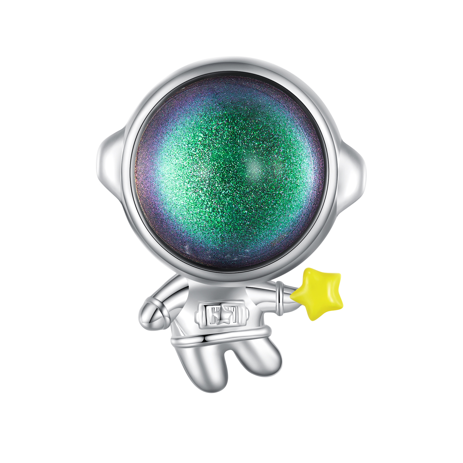 Pandora Stijl Astronaut Ster Bedel - BSC793 Pandora Stijl Astronaut Ster Bedel - BSC793