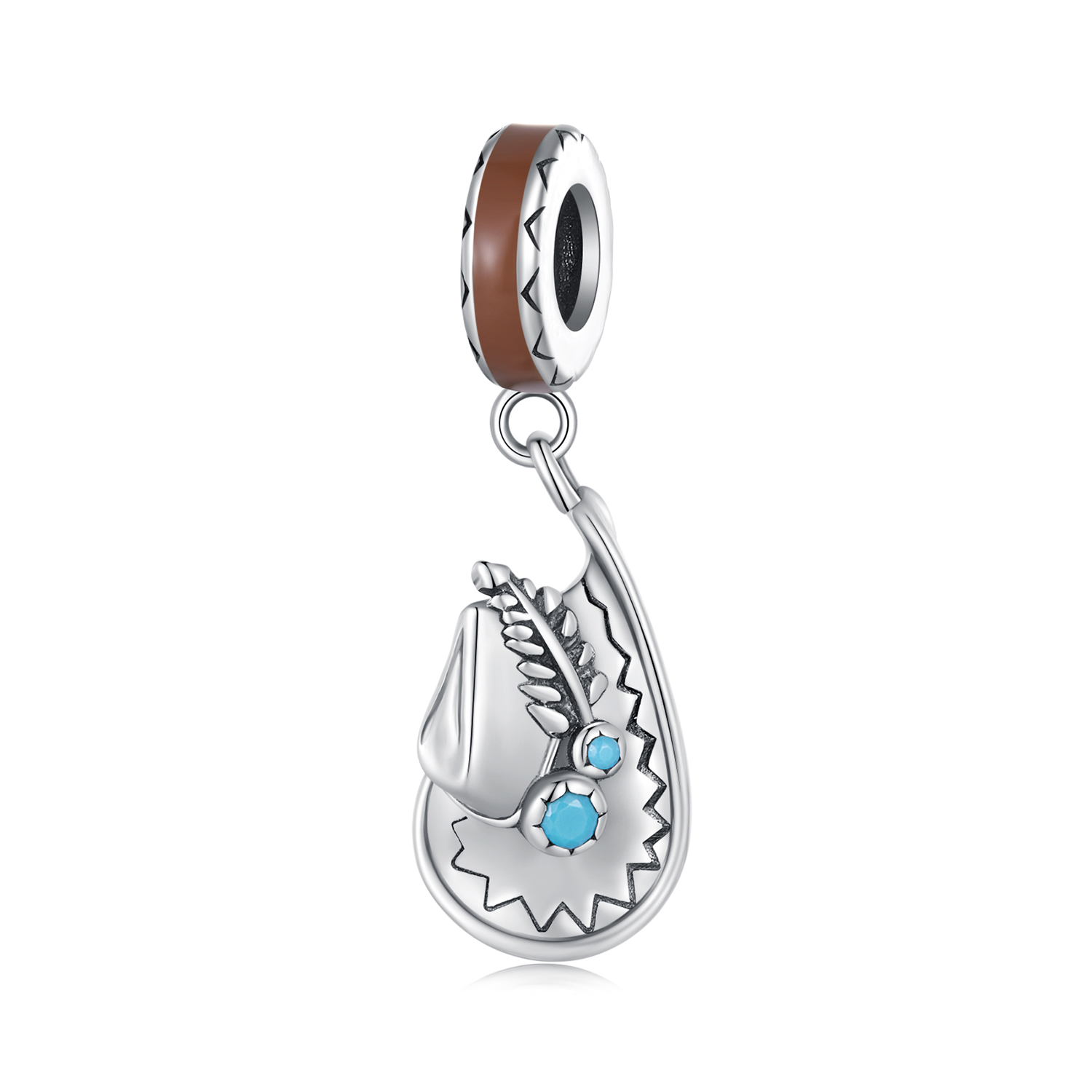 Pandora Stijl Cowboy Hoed Bedel - SCC2565 Pandora Stijl Cowboy Hoed Bedel - SCC2565