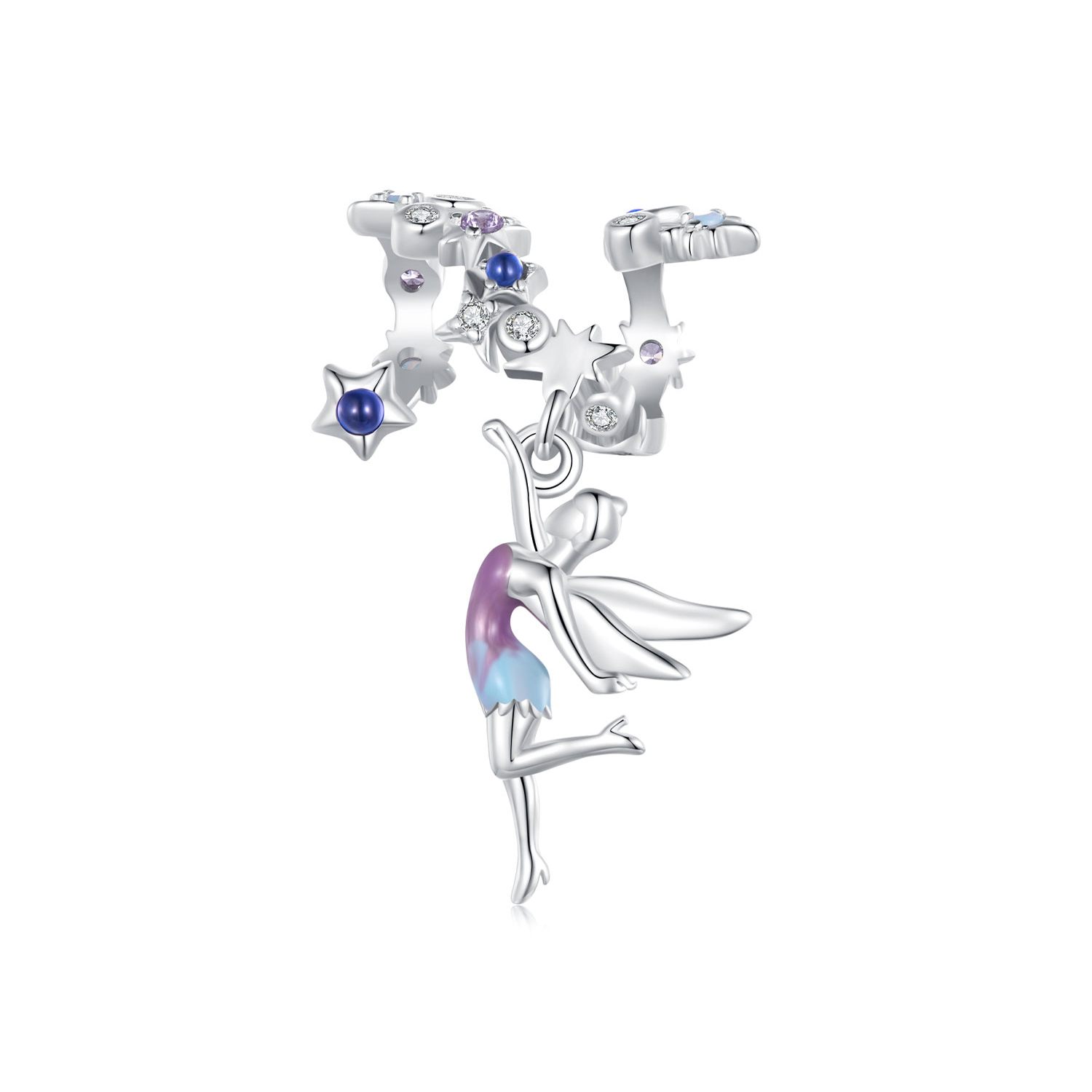 Pandora Stijl Dag en Nacht Elf Bedel - SCC2552 Pandora Stijl Dag en Nacht Elf Bedel - SCC2552