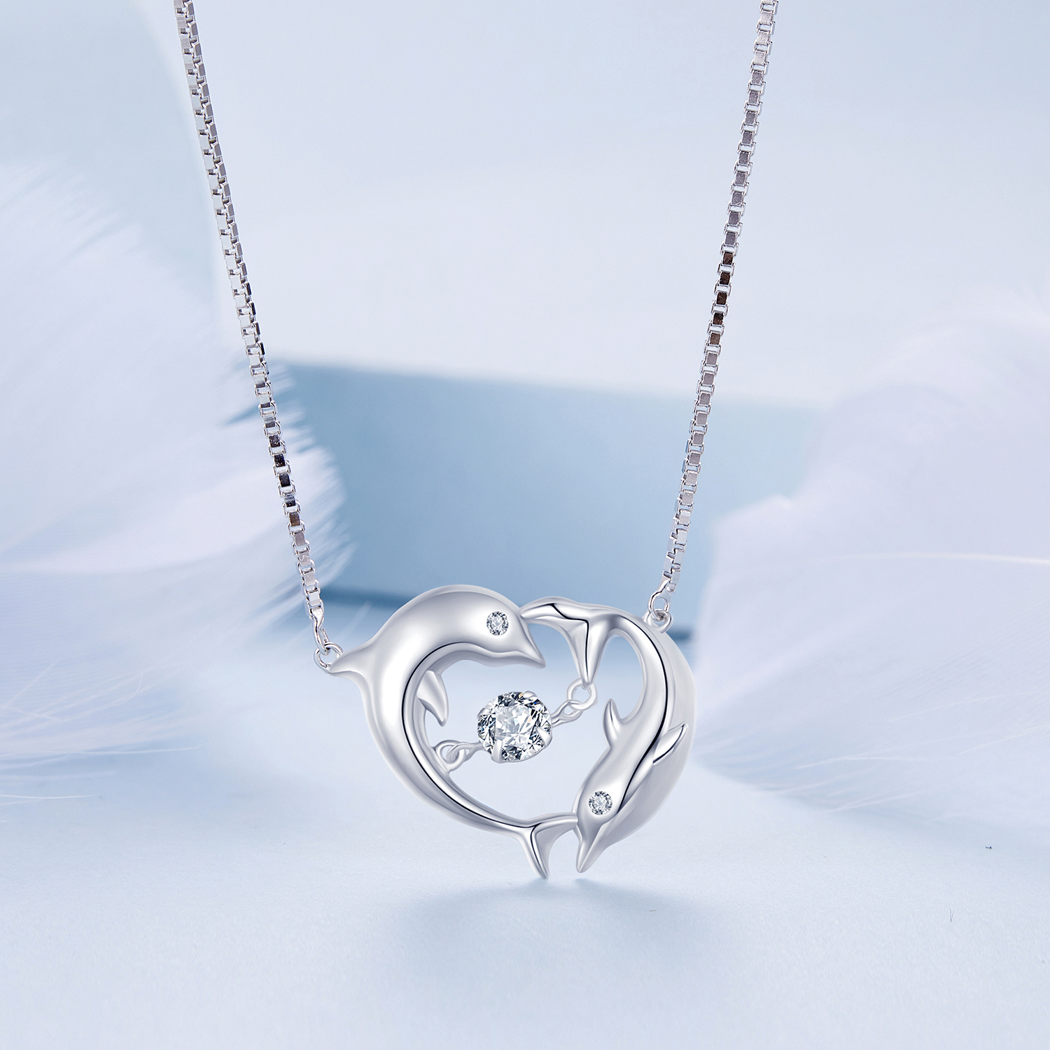 Pandora Stijl Dolfijn Slimme Ketting - BSN340