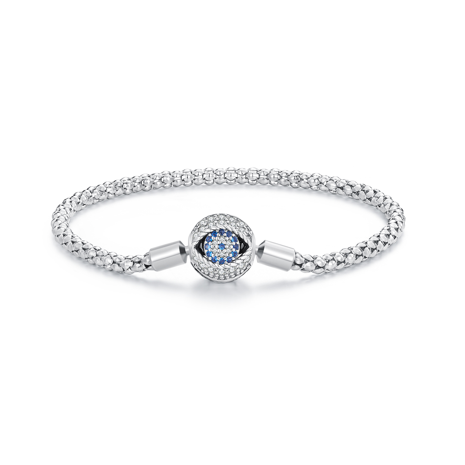 Pandora Stijl Duivelsoog Kleine Bol Ketting Armband - BSB141 Pandora Stijl Duivelsoog Kleine Bol Ketting Armband - BSB141