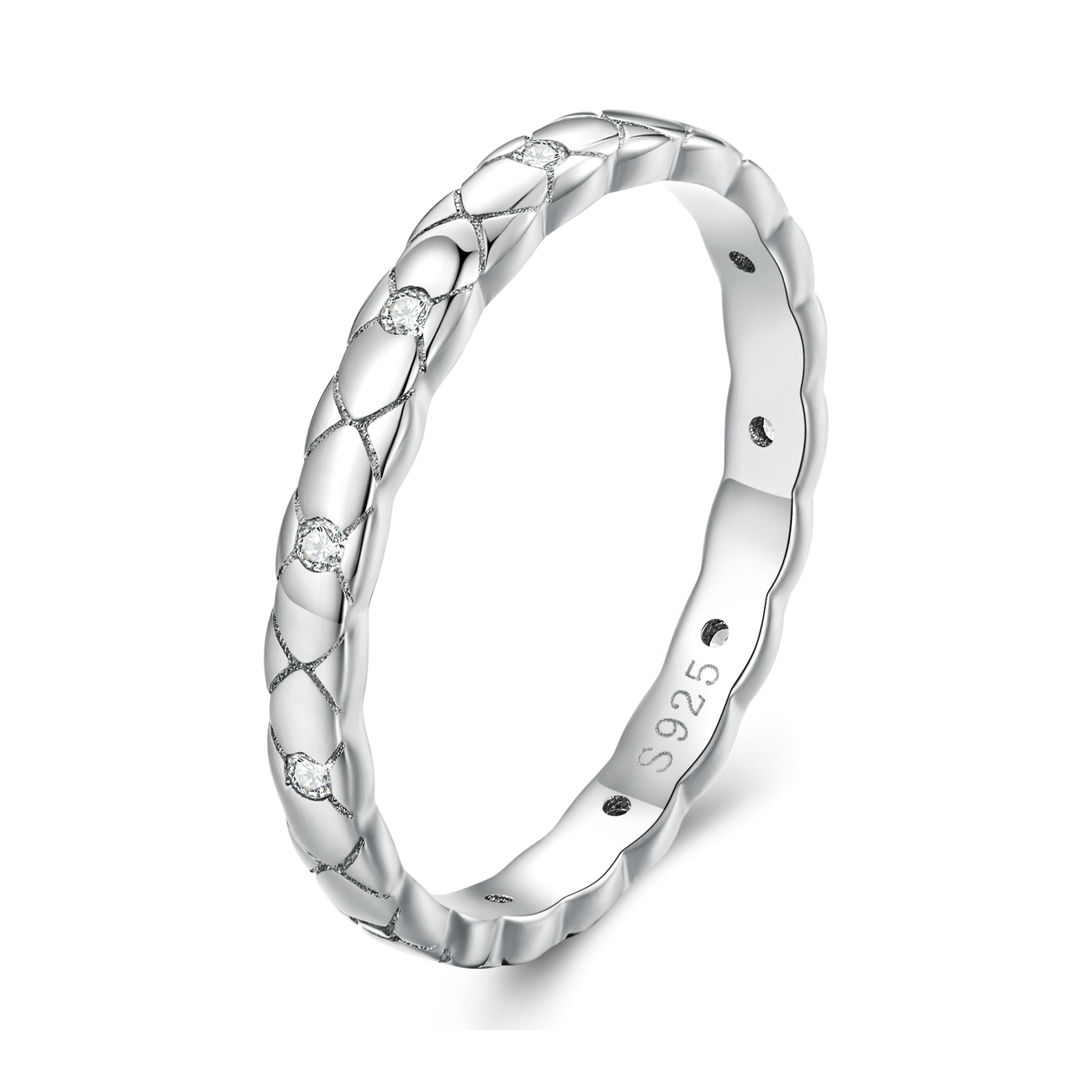 Pandora Stijl Eenvoudige Enkele Ring - BSR425 Pandora Stijl Eenvoudige Enkele Ring - BSR425