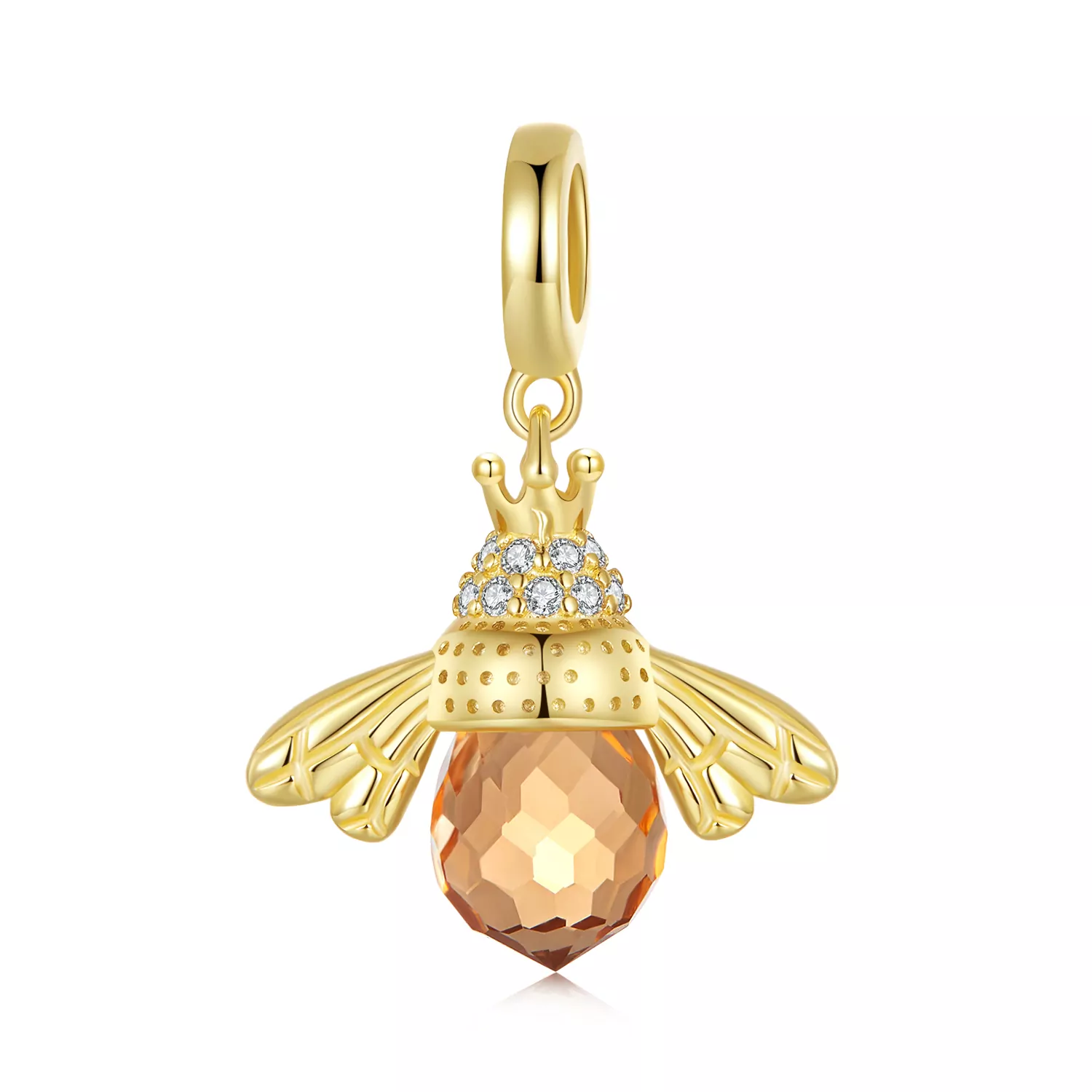 Pandora Stijl Gouden Bij Dangle - SCC035-B