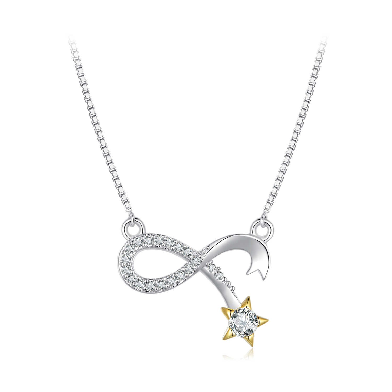 Pandora Stijl Infinity Symbool Ketting - BSN351 Pandora Stijl Infinity Symbool Ketting - BSN351
