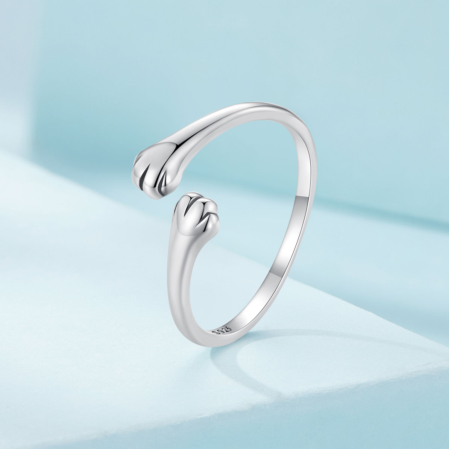 Pandora Stijl Kat Knuffel Ring - SCR961-E