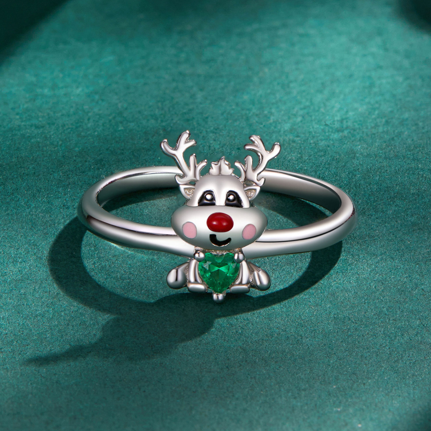 Pandora Stijl Kerstrendier Open Ring - BSR493-E