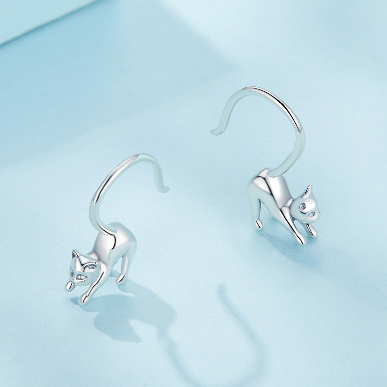 Pandora Stijl Kitten Oorbellen Stud Oorbellen - SCE1618