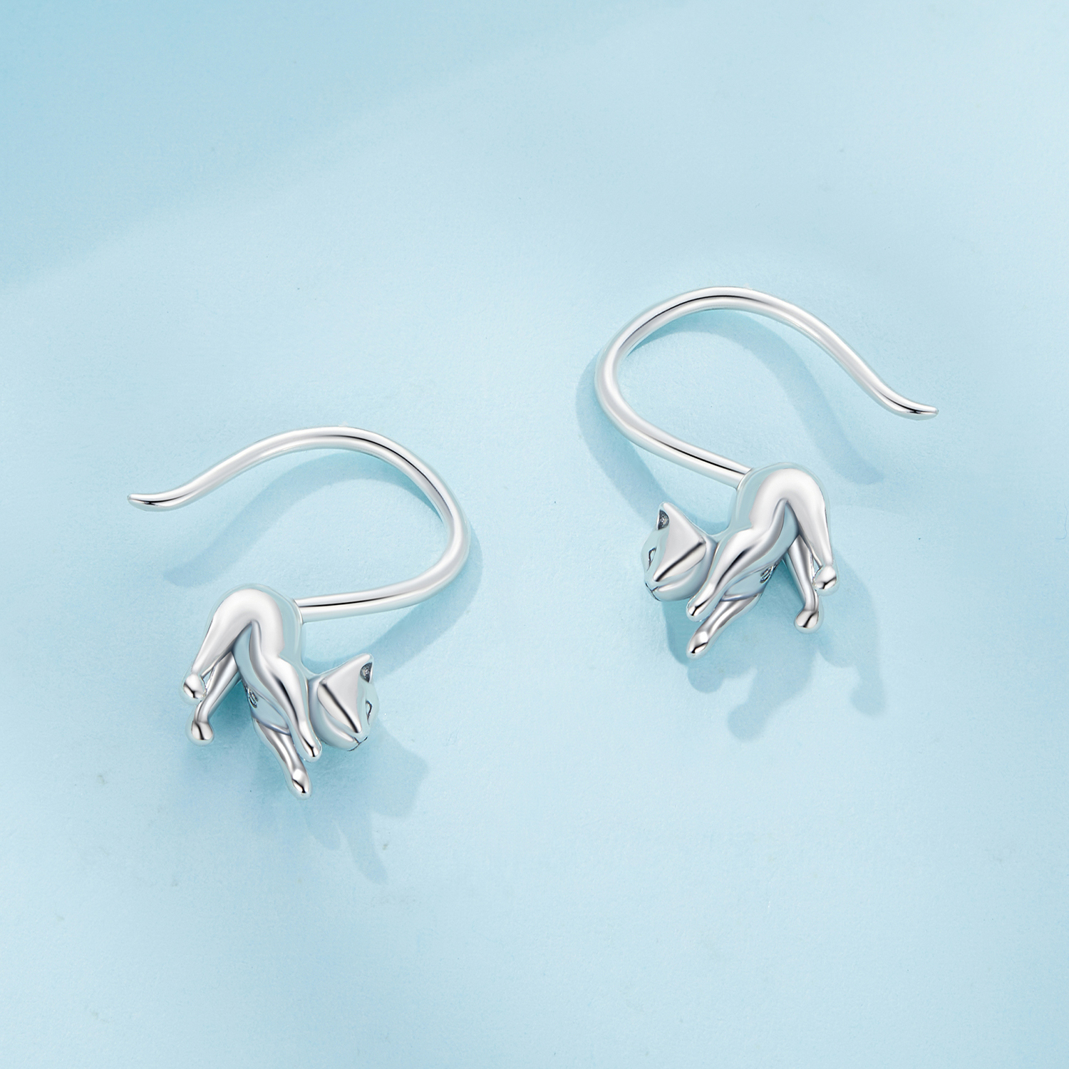Pandora Stijl Kitten Oorbellen Stud Oorbellen - SCE1618