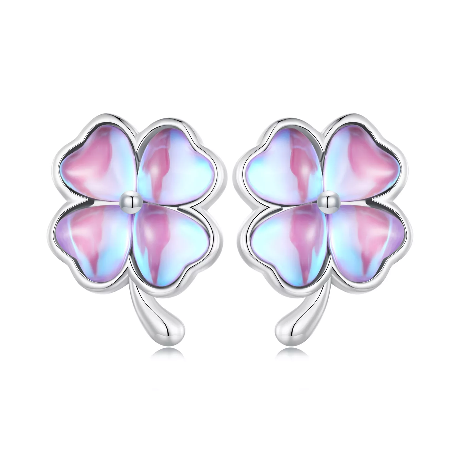 Pandora Stijl Klaver Vier Stud Oorbellen - BSE914