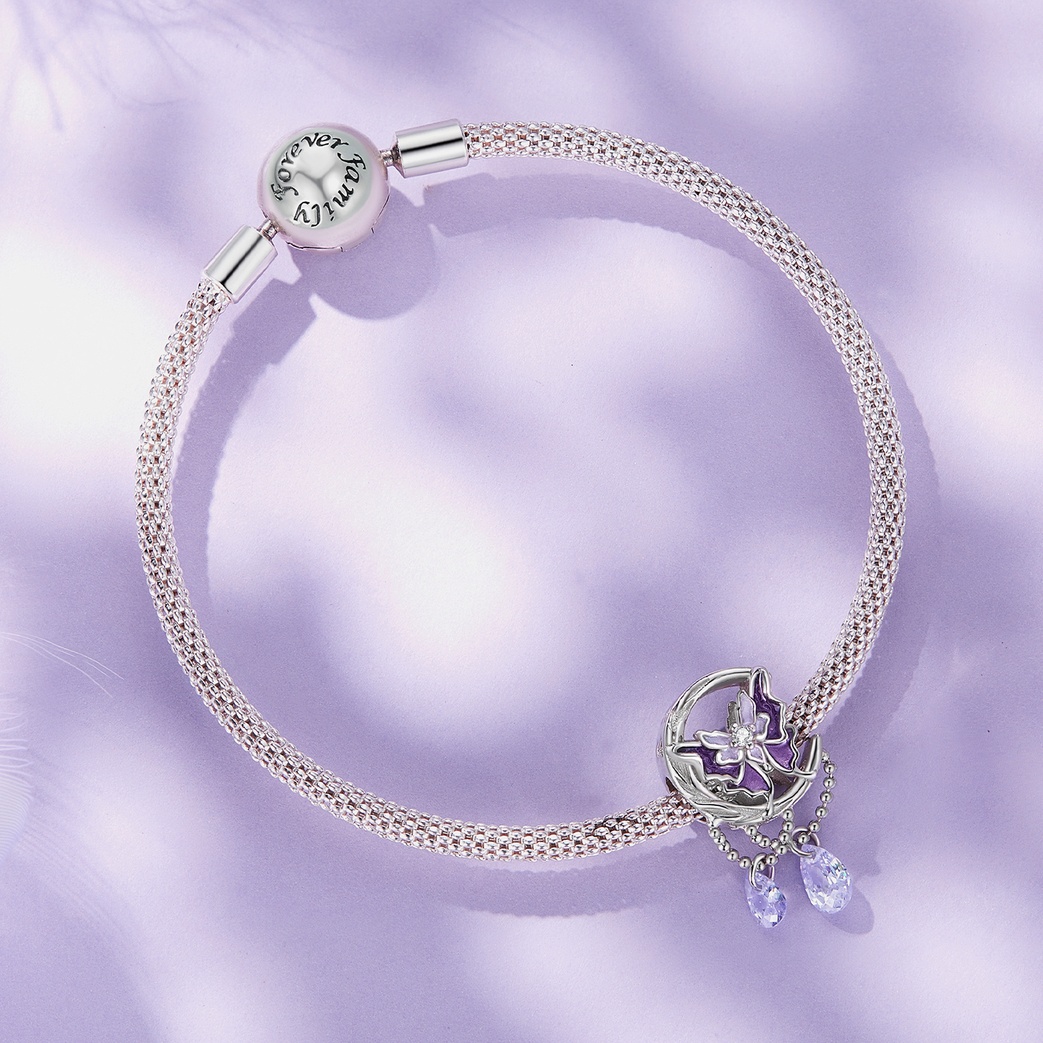 Pandora Stijl Maan Vlinder Bedel - SCC2545