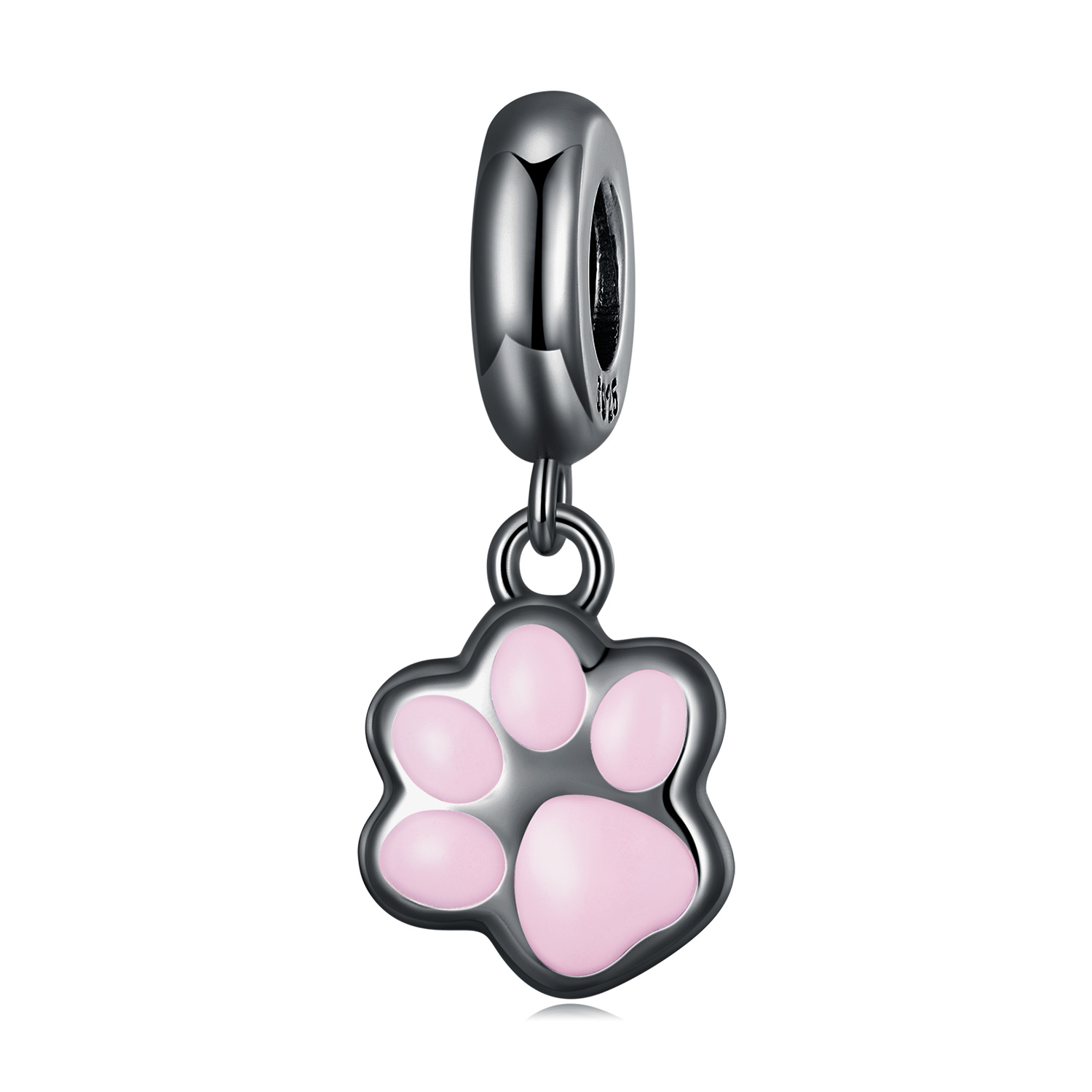 Pandora Stijl Mini Zwarte Kattenklauw Bedel - SCC2476-D Pandora Stijl Mini Zwarte Kattenklauw Bedel - SCC2476-D