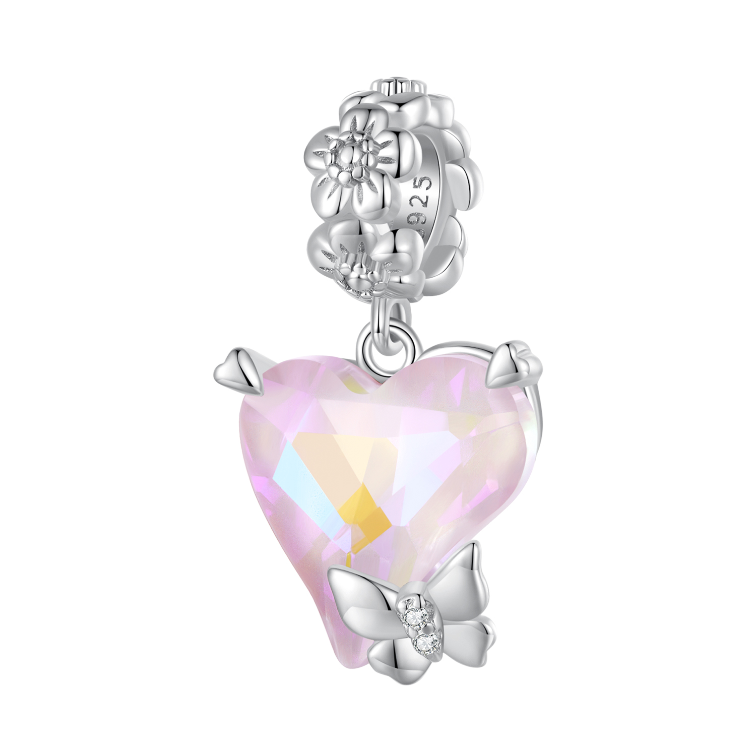 Pandora Stijl Mocha Vlinder Hanger - BSC809 Pandora Stijl Mocha Vlinder Hanger - BSC809