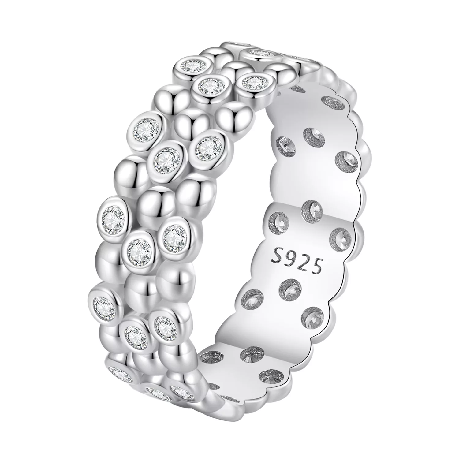 Pandora Stijl Multi-Player Bean Ring - BSR407