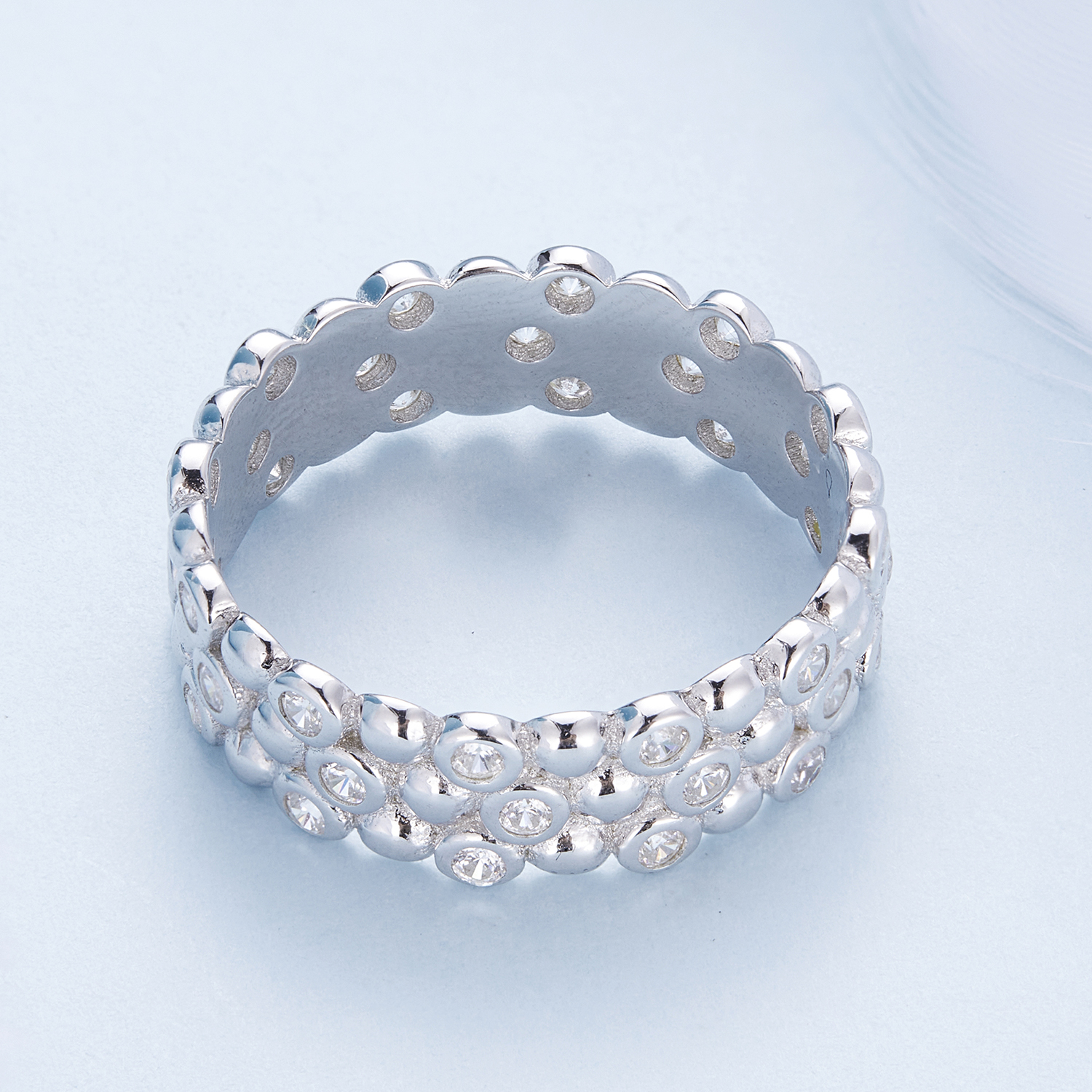 Pandora Stijl Multi-Player Bean Ring - BSR407