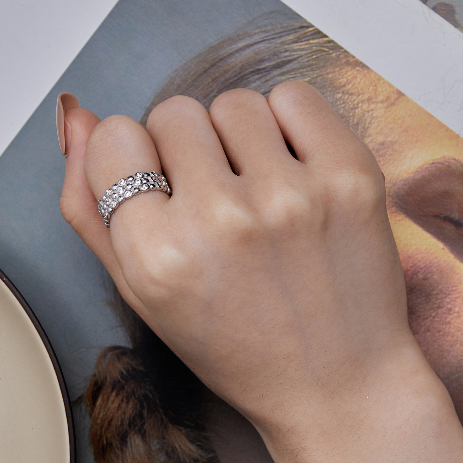 Pandora Stijl Multi-Player Bean Ring - BSR407