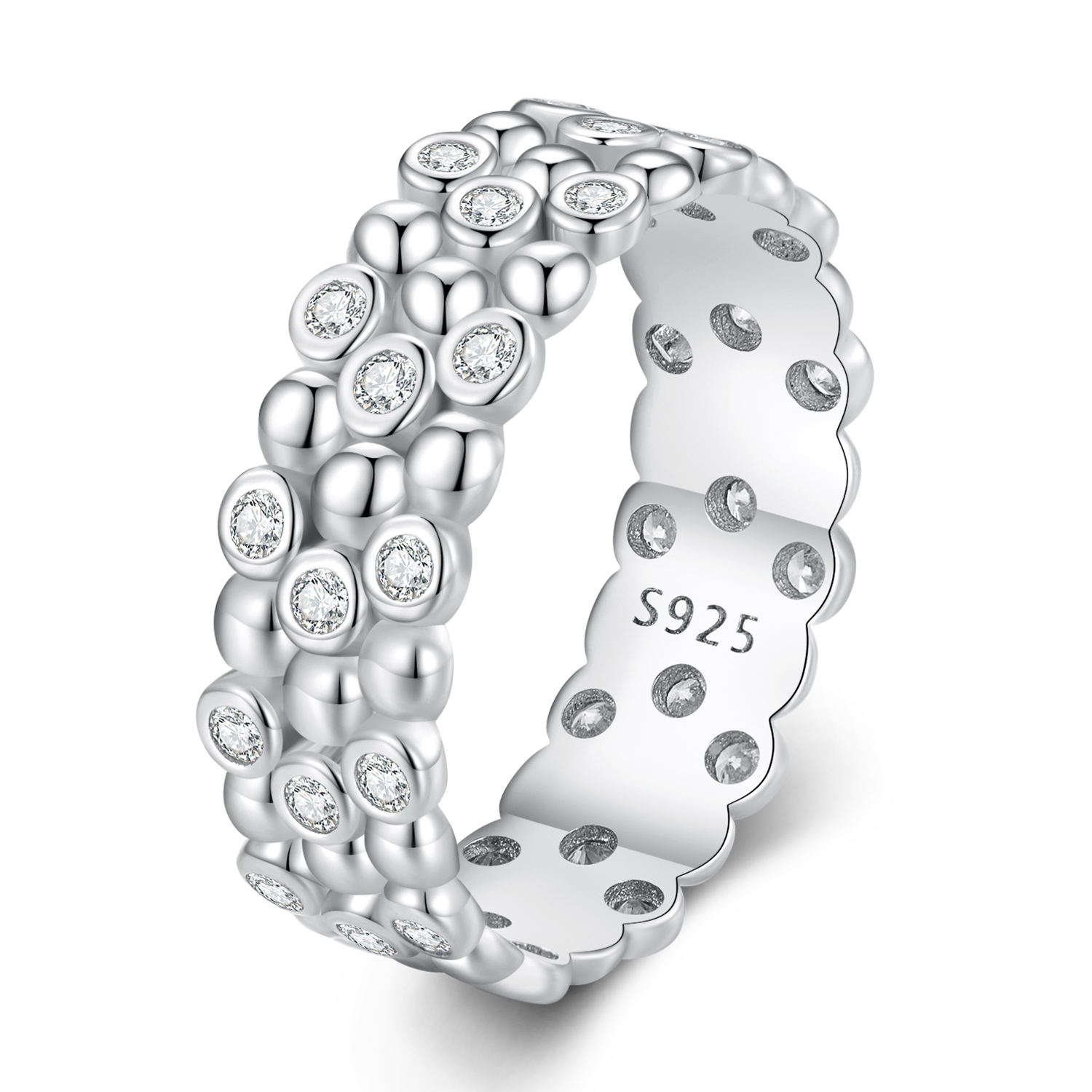 Pandora Stijl Multi-Player Bean Ring - BSR407