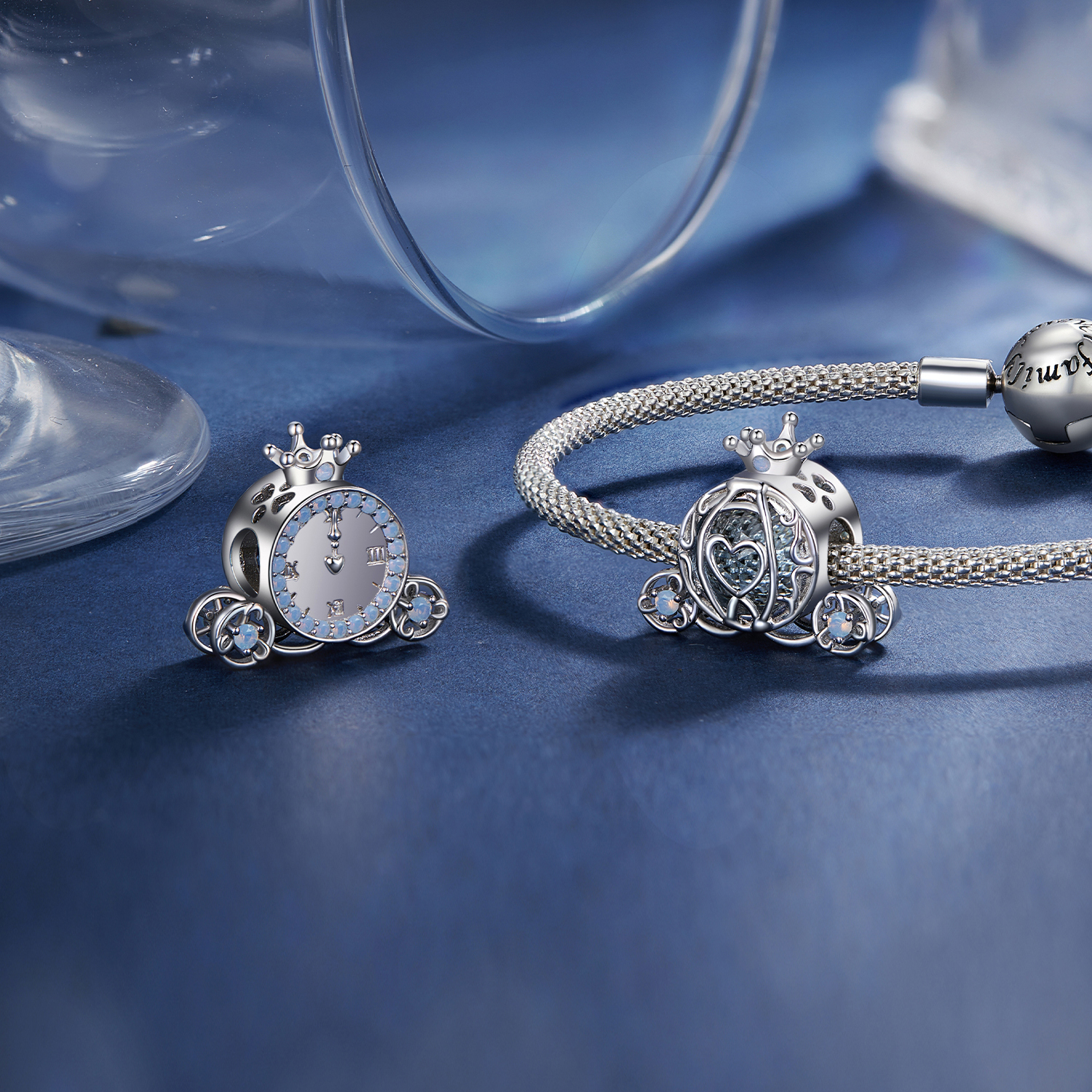 Pandora Stijl Pompoen Auto Bedel - SCC2534