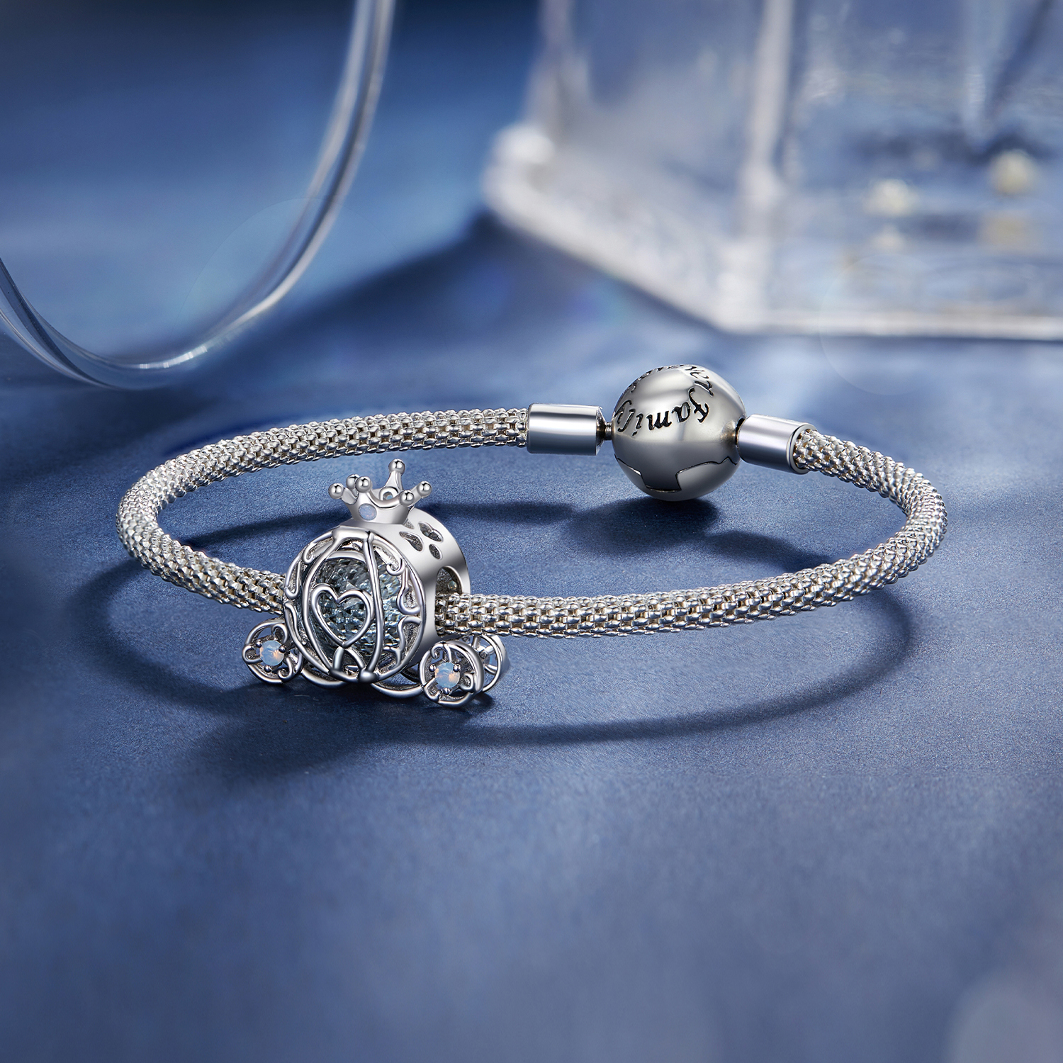 Pandora Stijl Pompoen Auto Bedel - SCC2534