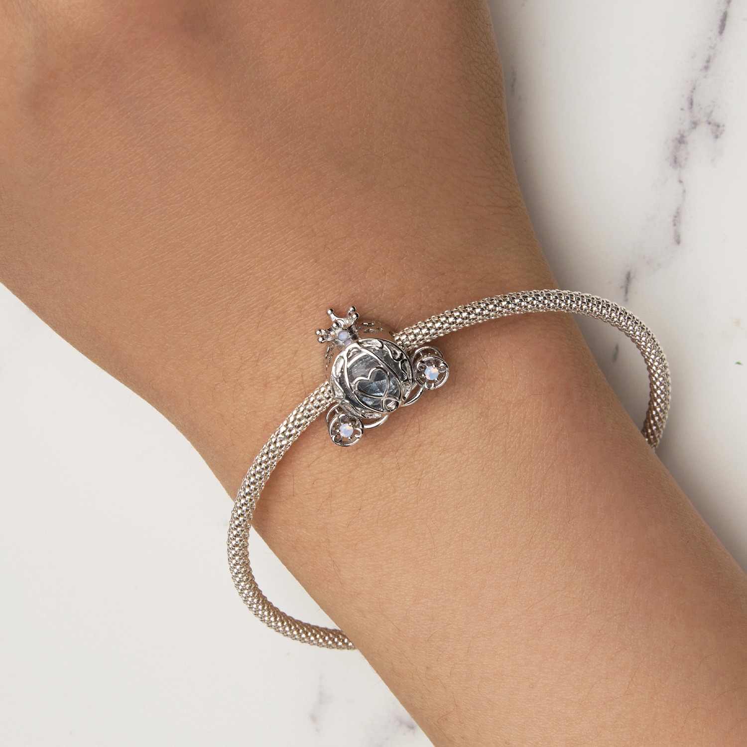 Pandora Stijl Pompoen Auto Bedel - SCC2534