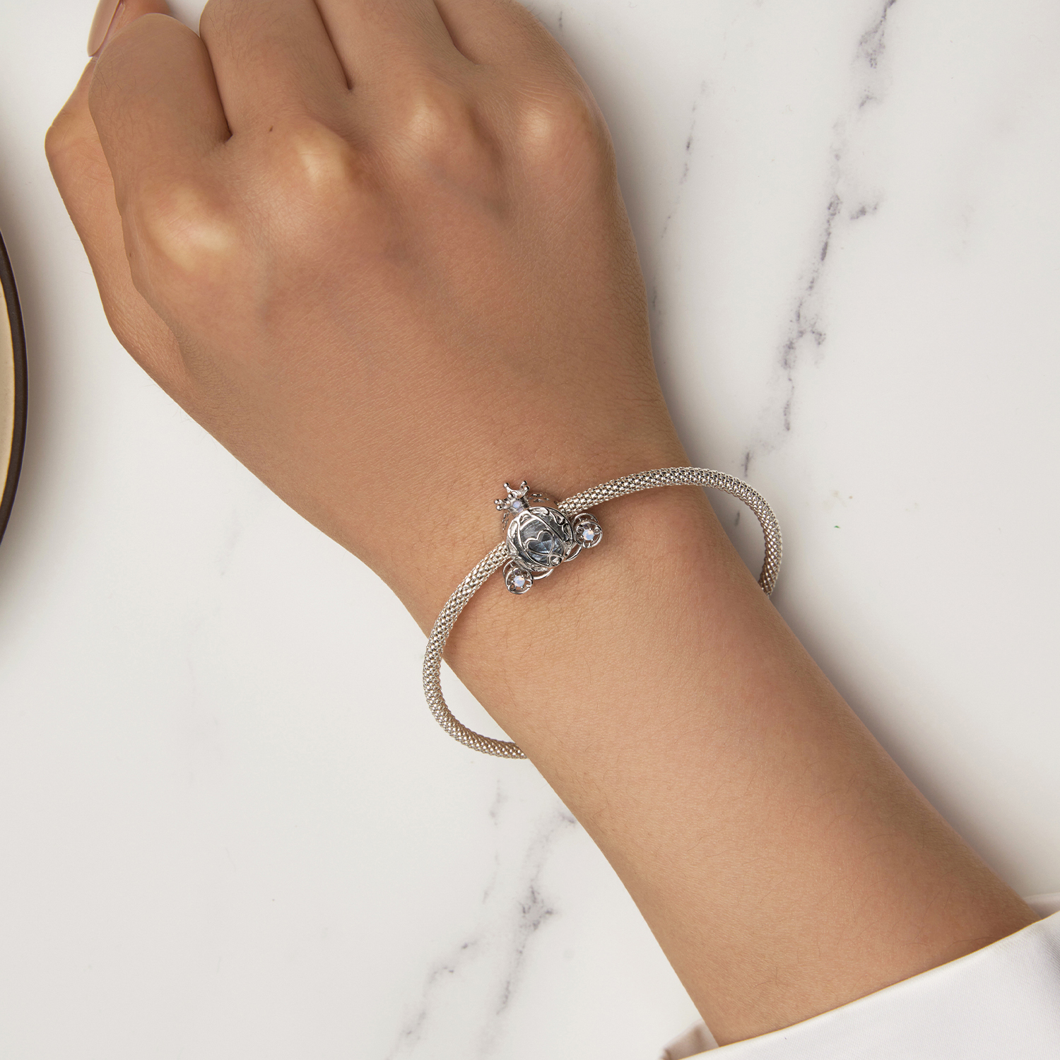Pandora Stijl Pompoen Auto Bedel - SCC2534